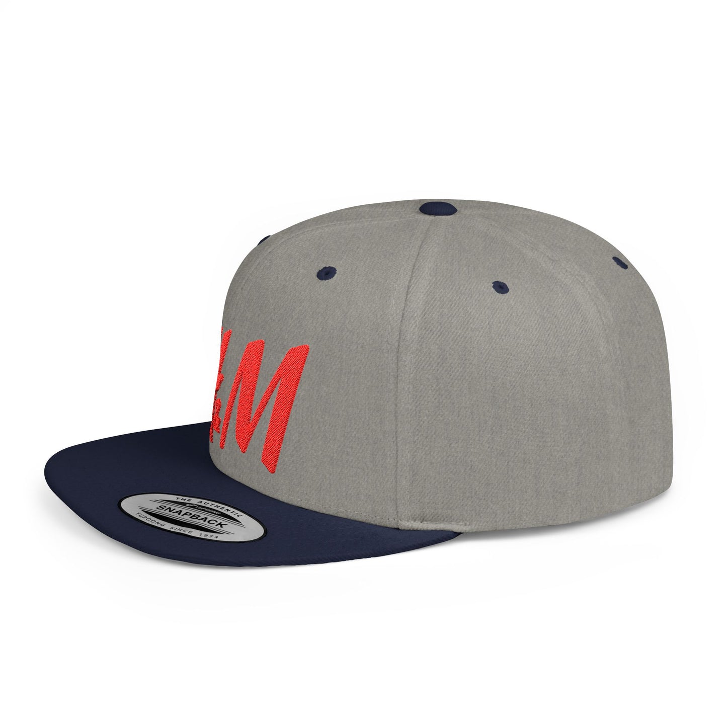 H&M Flat Bill Snapback – Lightweight, Custom Fit, Premium Quality