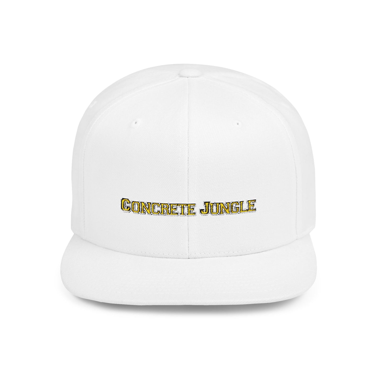 Text Concrete Jungle Flat Bill Snapback – Lightweight, Custom Fit, Premium Quality
