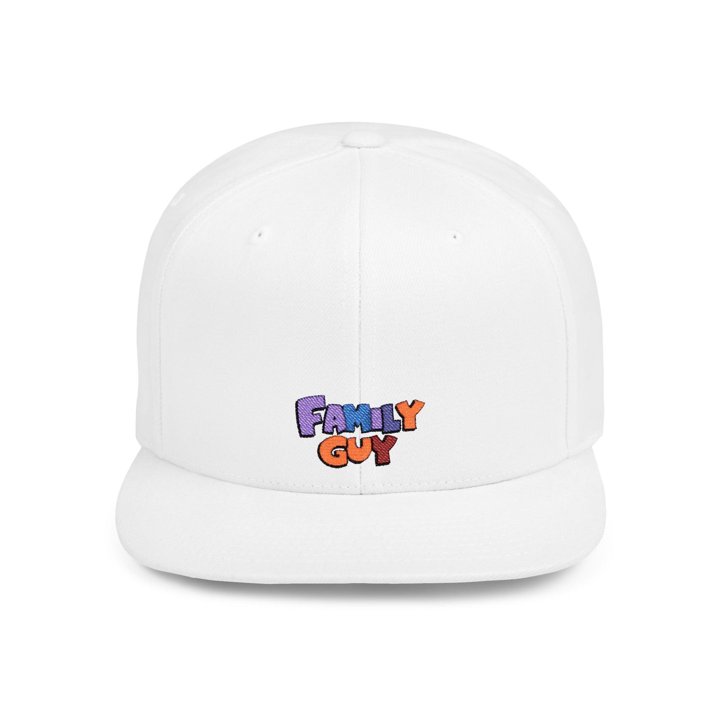 Icons Embroidered Family Guy Flat Bill Snapback – Lightweight, Custom Fit, Premium Quality