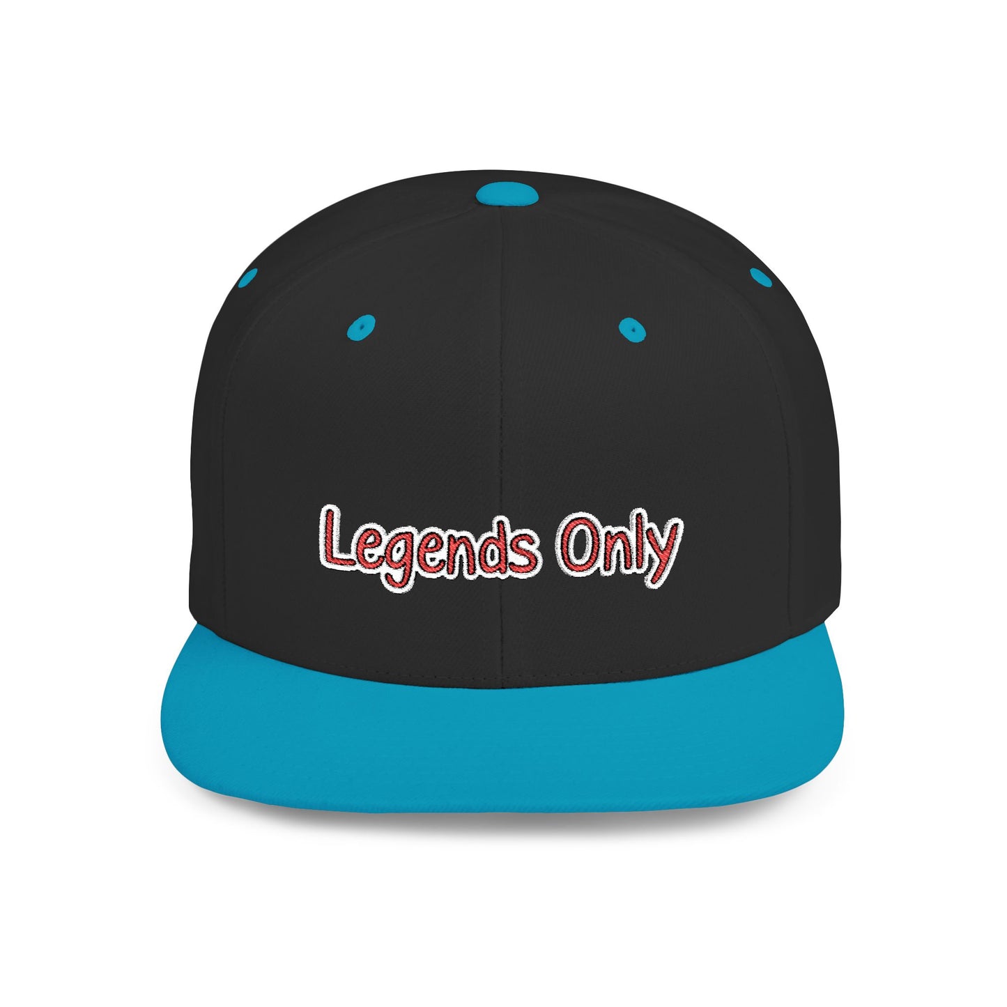 Text Legends Only Flat Bill Snapback – Lightweight, Custom Fit, Premium Quality