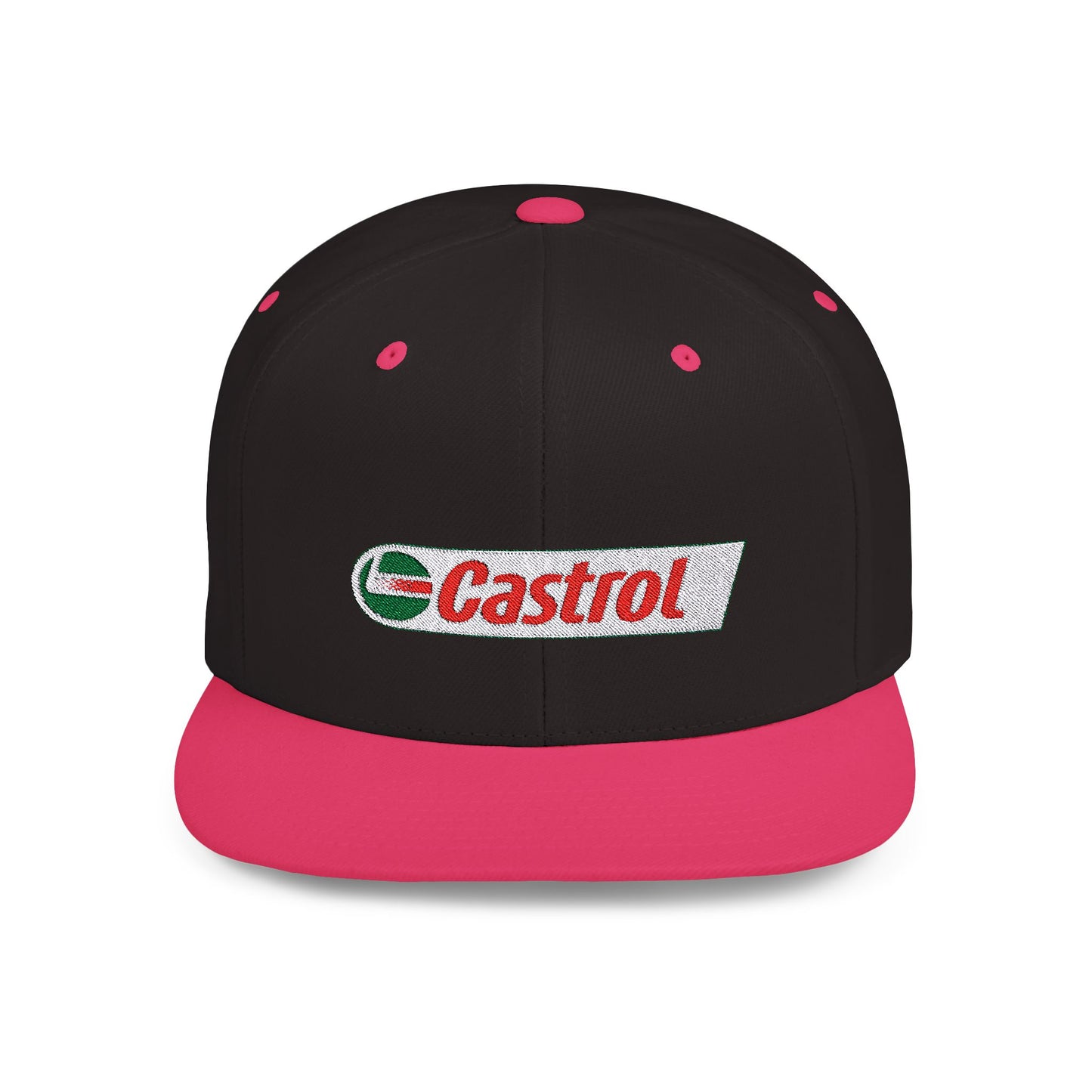 Castrol Flat Bill Snapback – Lightweight, Custom Fit, Premium Quality