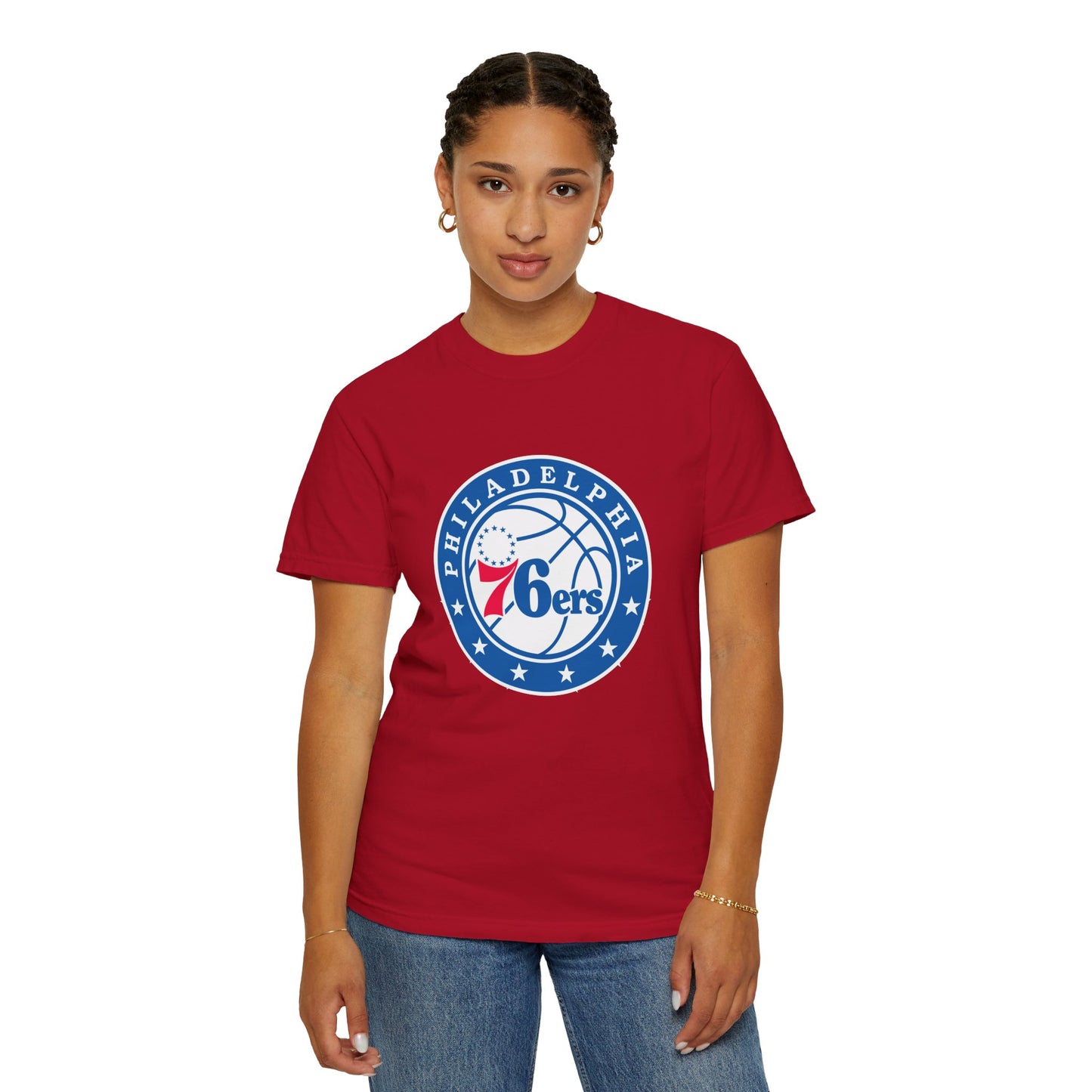 Philadelphia 76ers Basketball Life Garment-Dyed T-Shirt – Premium Cotton Tee for Customization