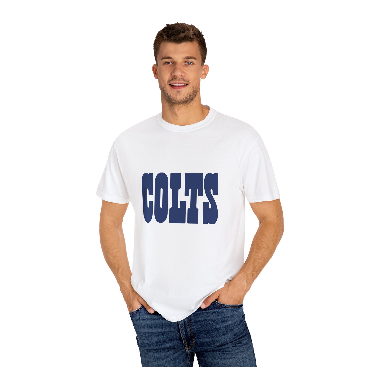 Indianapolis Colts Apparel Garment-Dyed T-Shirt – Premium Cotton Tee for Customization