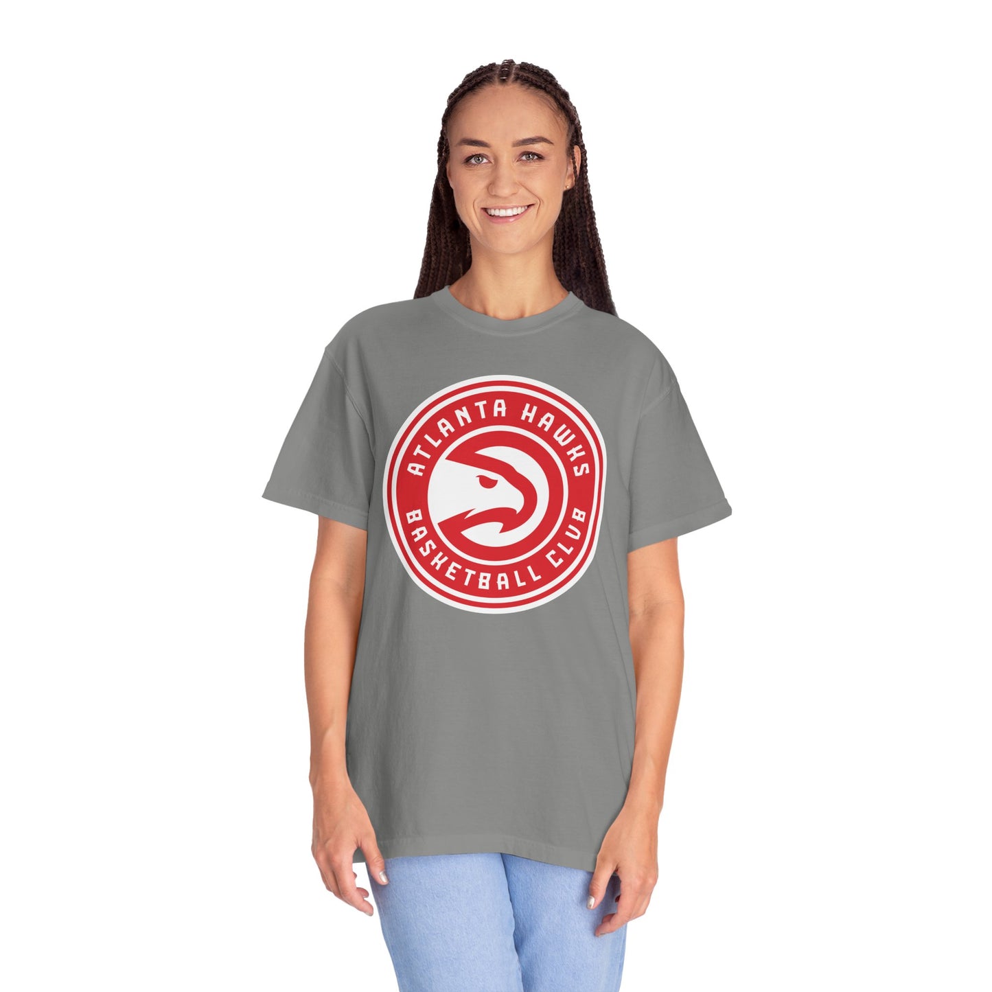 Atlanta Hawks Hoop Lifestyle Garment-Dyed T-Shirt – Premium Cotton Tee for Customization