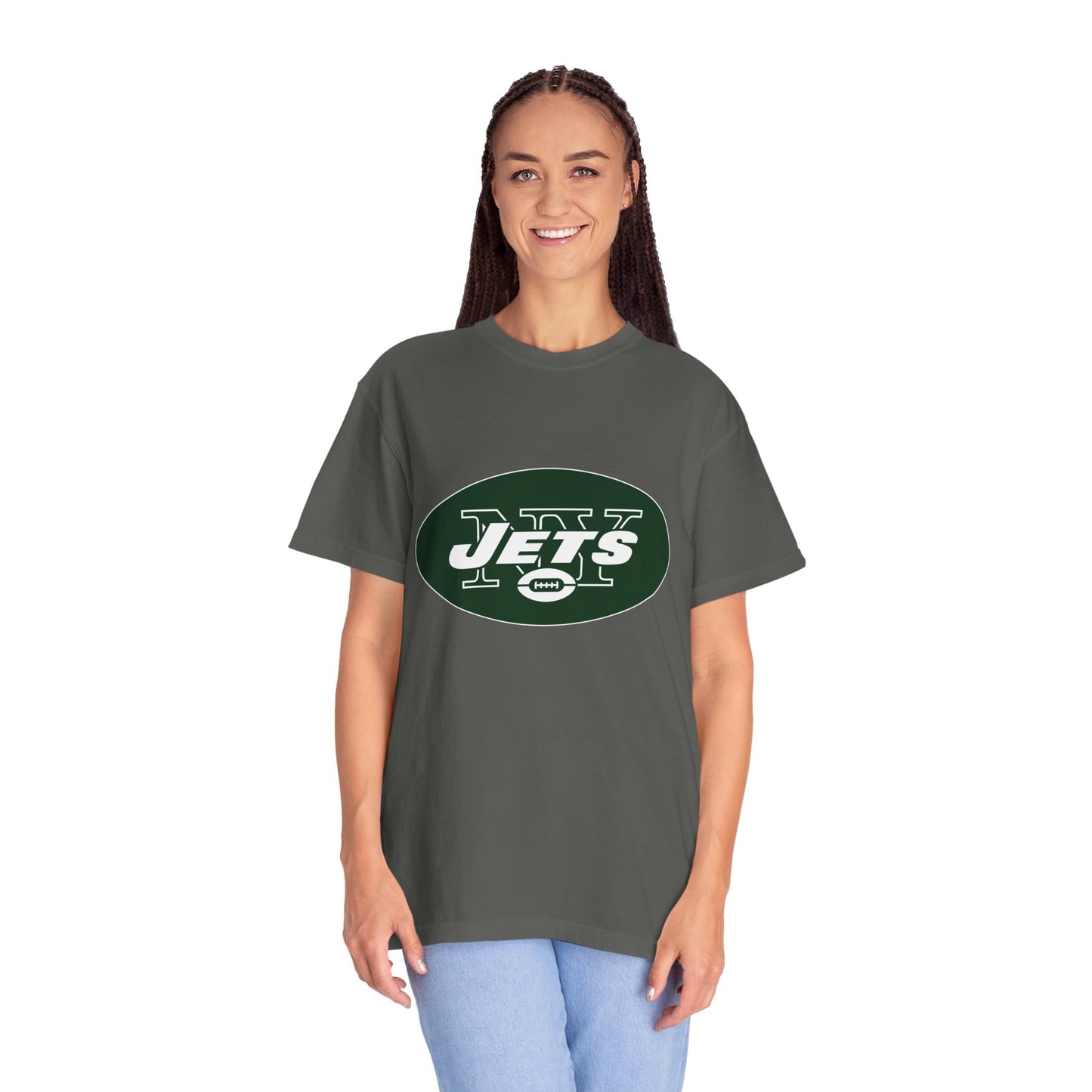 New York Jets Football Products Garment-Dyed T-Shirt – Premium Cotton Tee for Customization