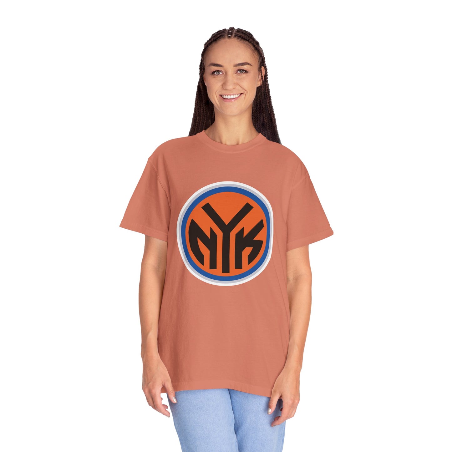 New York Knicks Basketball Fanatics Garment-Dyed T-Shirt – Premium Cotton Tee for Customization