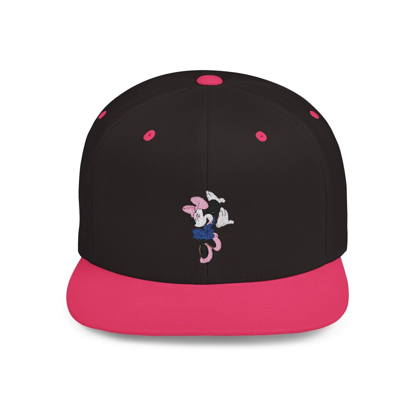 Minnie Mouse Flat Bill Snapback – Lightweight, Custom Fit, Premium Quality