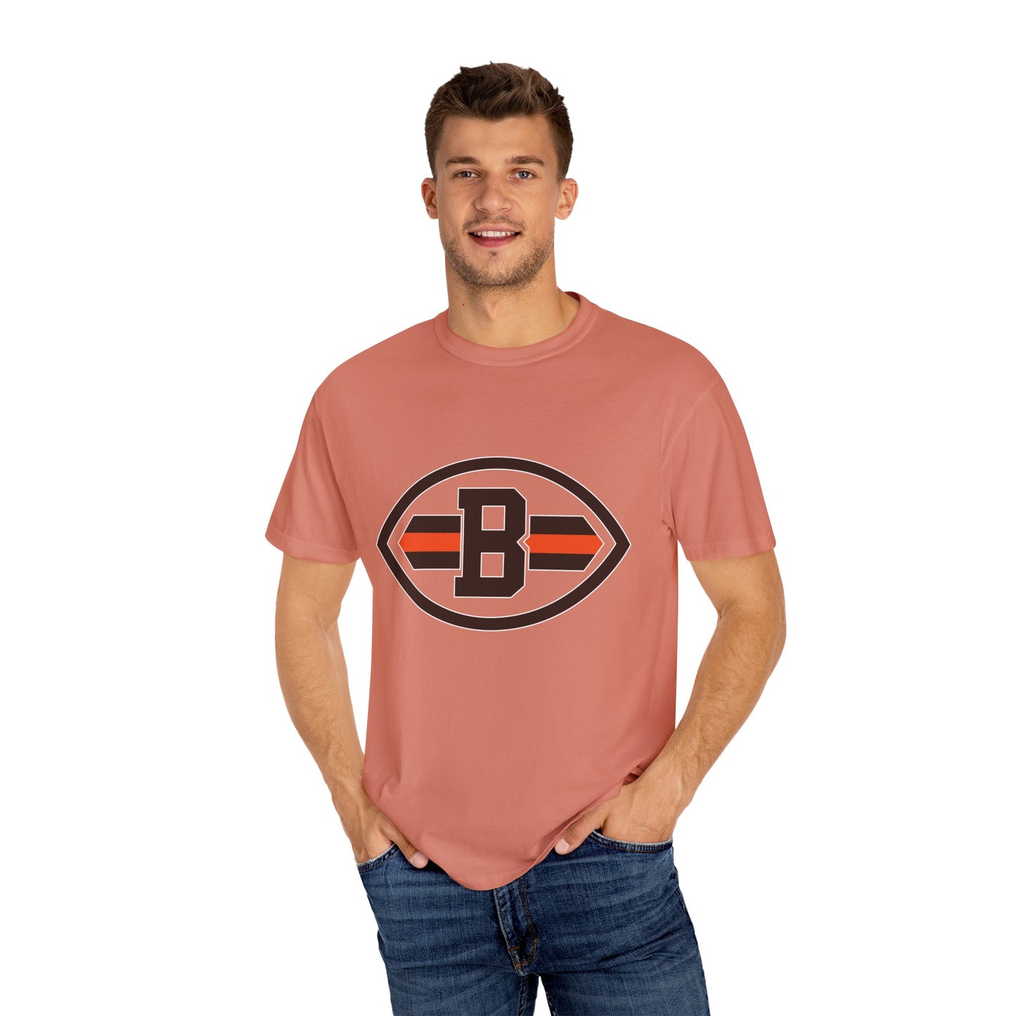 Cleveland Browns Game Day Gear Garment-Dyed T-Shirt – Premium Cotton Tee for Customization