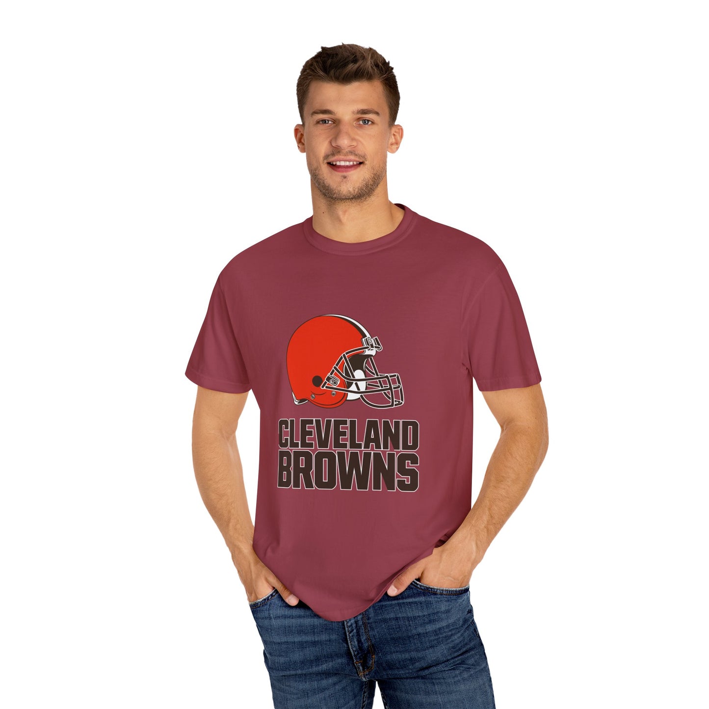 Cleveland Browns Garment-Dyed T-Shirt – Premium Cotton Tee for Customization