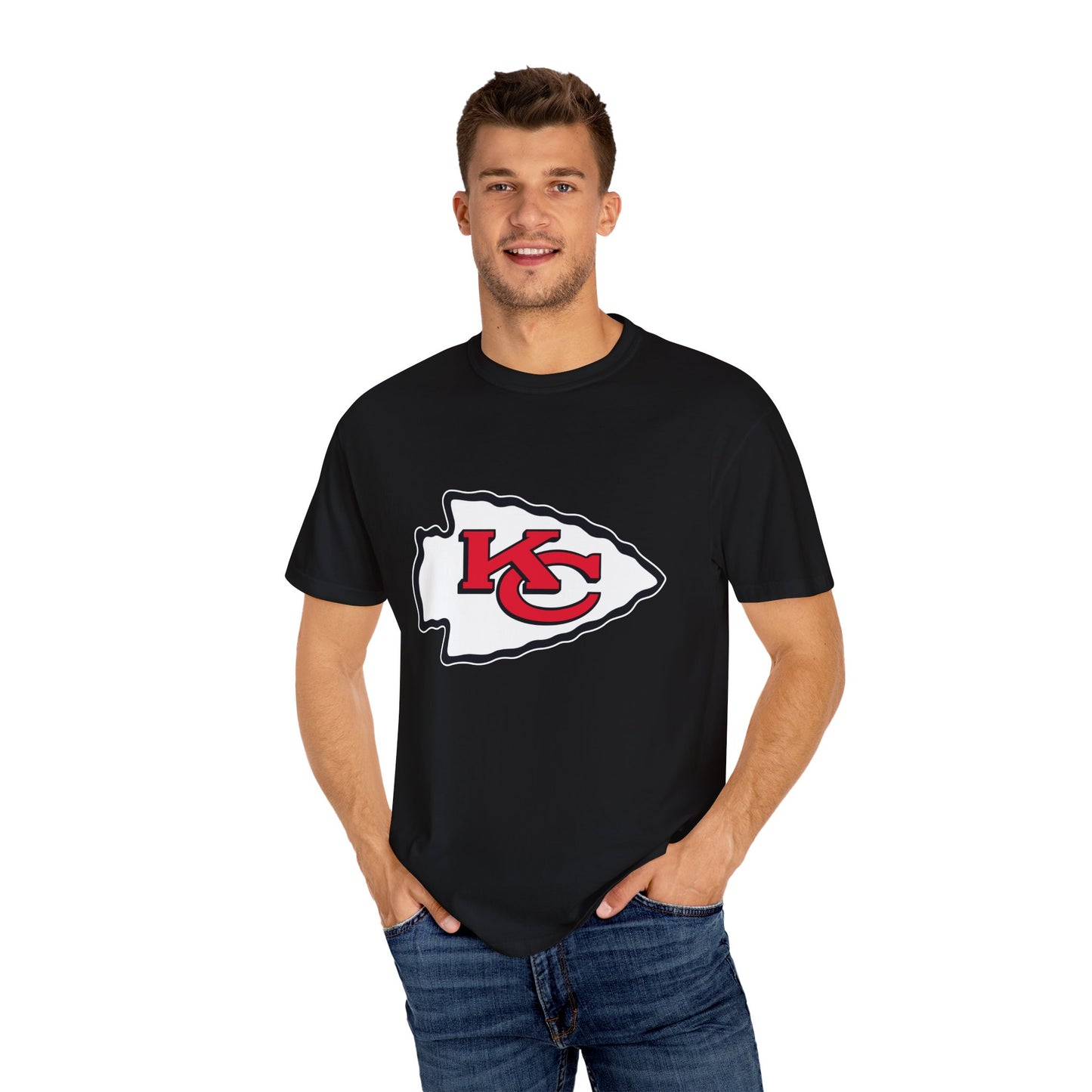 Kansas City Chiefs Collectibles Garment-Dyed T-Shirt – Premium Cotton Tee for Customization