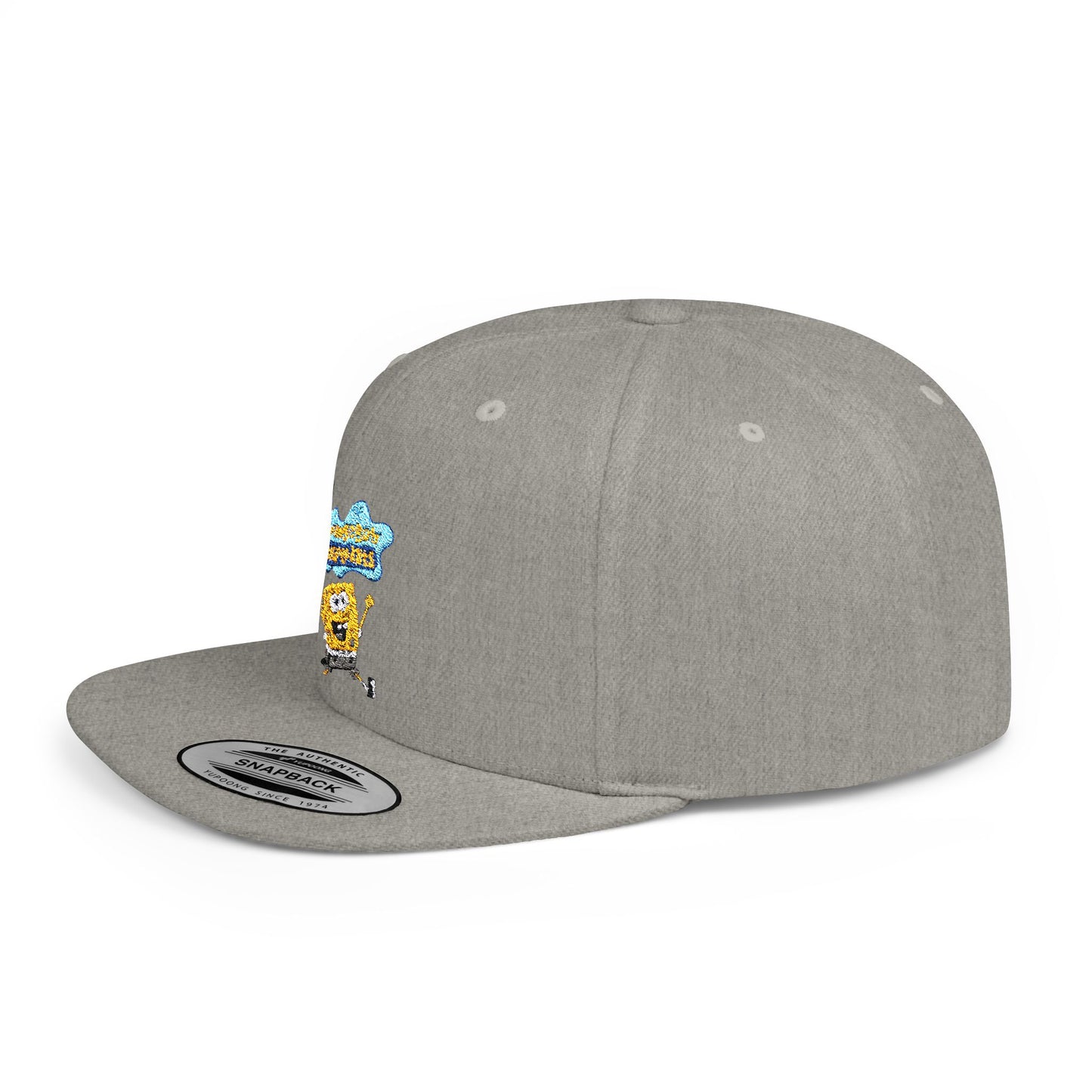 Spongebob Squarepants Flat Bill Snapback – Lightweight, Custom Fit, Premium Quality