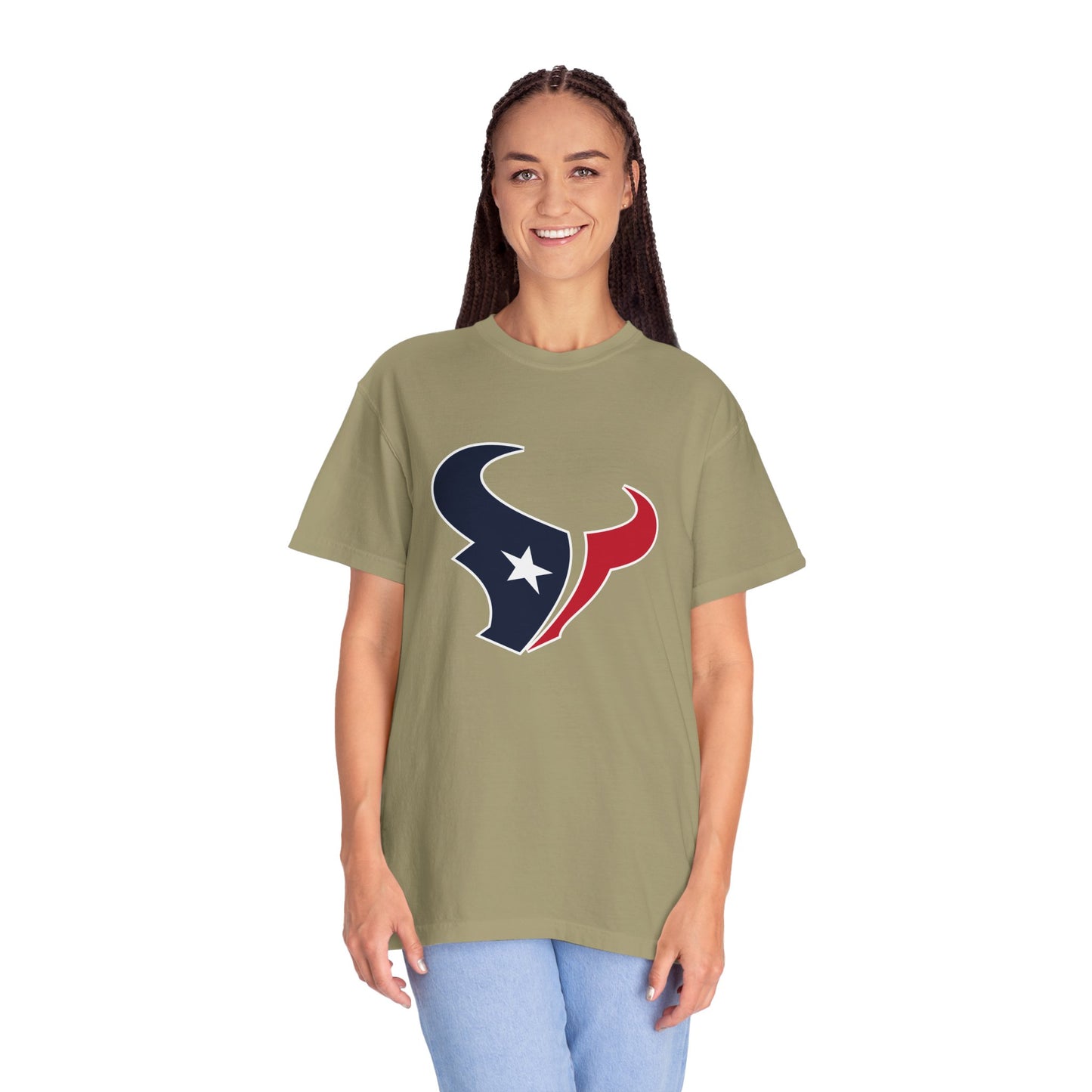 Houston Texans Gear Garment-Dyed T-Shirt – Premium Cotton Tee for Customization