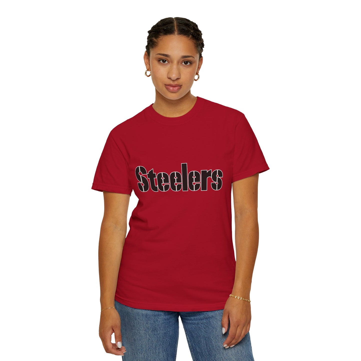 Pittsburgh Steelers Football Fan Garment-Dyed T-Shirt – Premium Cotton Tee for Customization