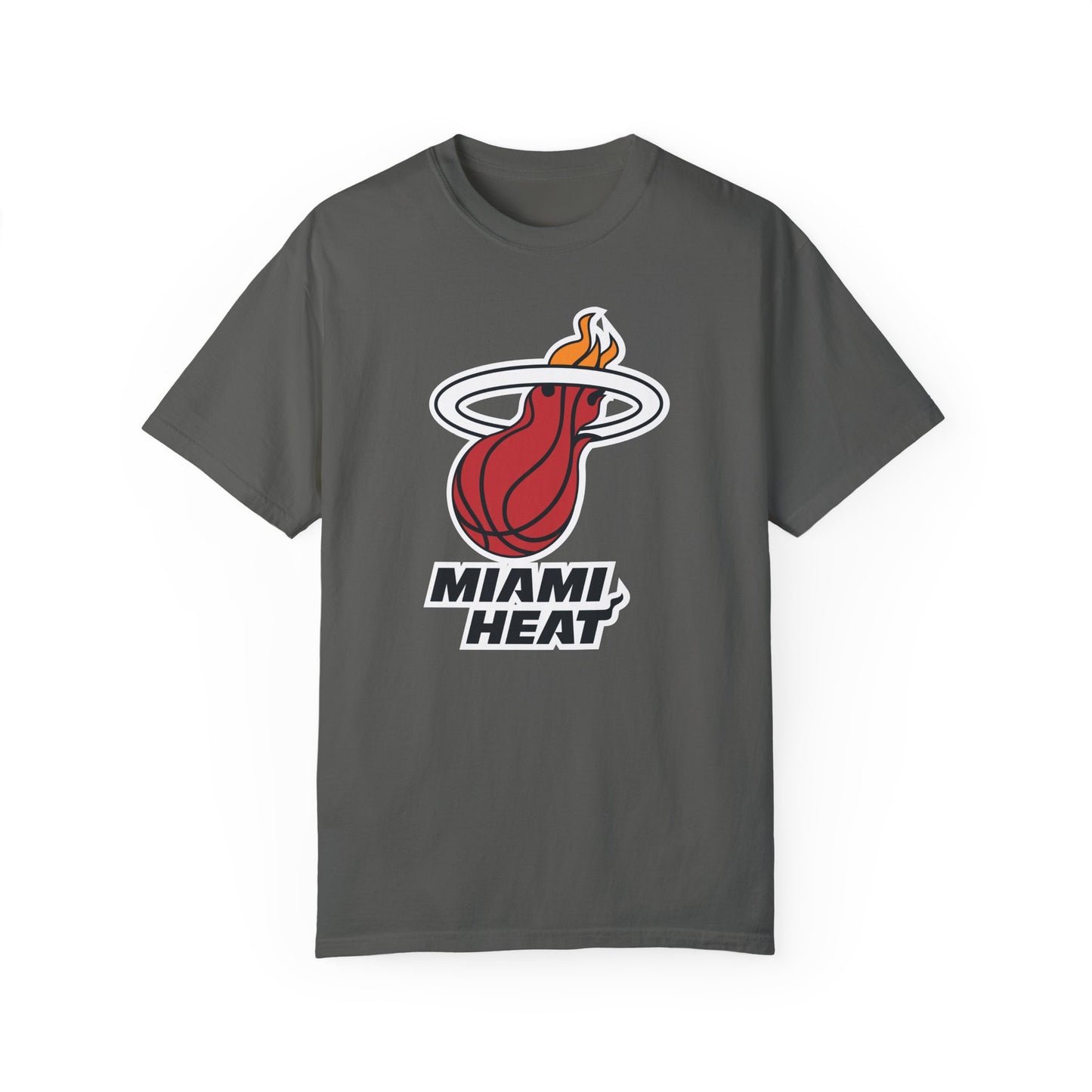 Miami Heat Street Ball Style Garment-Dyed T-Shirt – Premium Cotton Tee for Customization