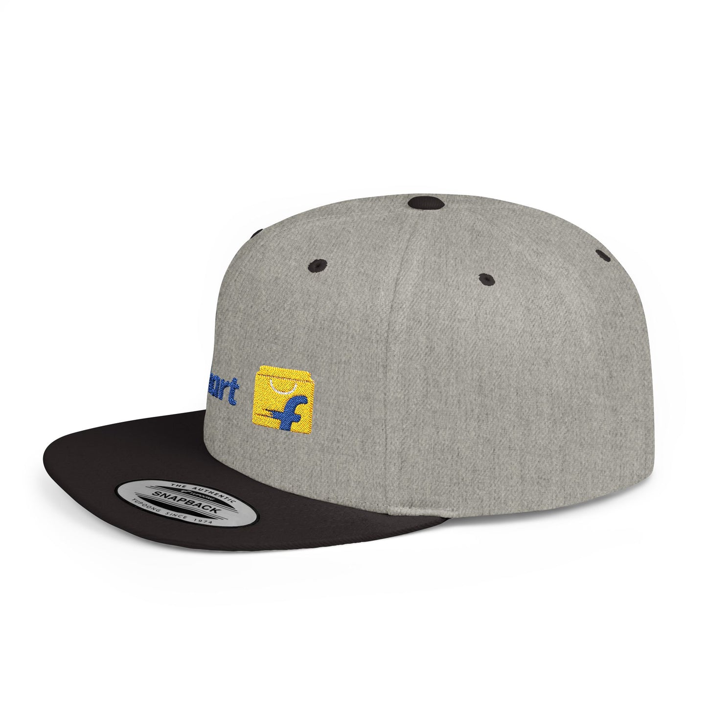 Flipkart Flat Bill Snapback – Lightweight, Custom Fit, Premium Quality