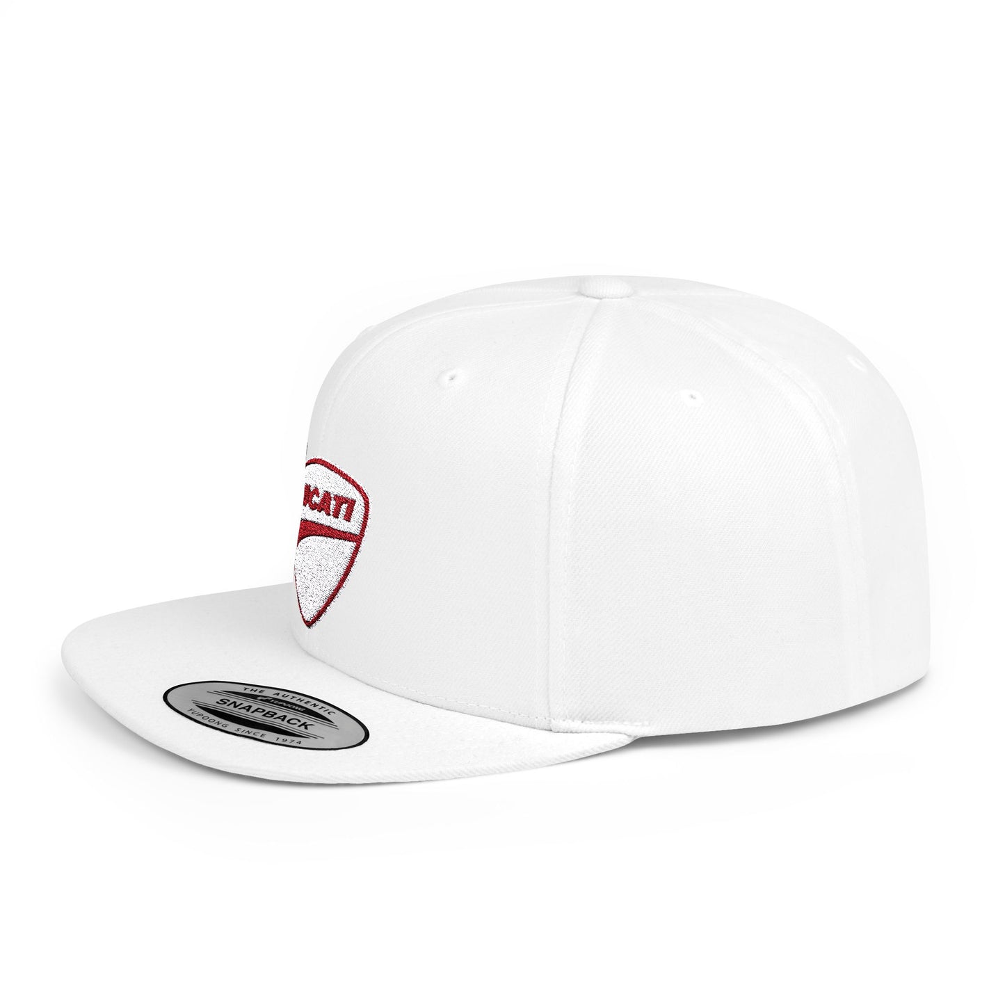 Ducati Flat Bill Snapback – Lightweight, Custom Fit, Premium Quality