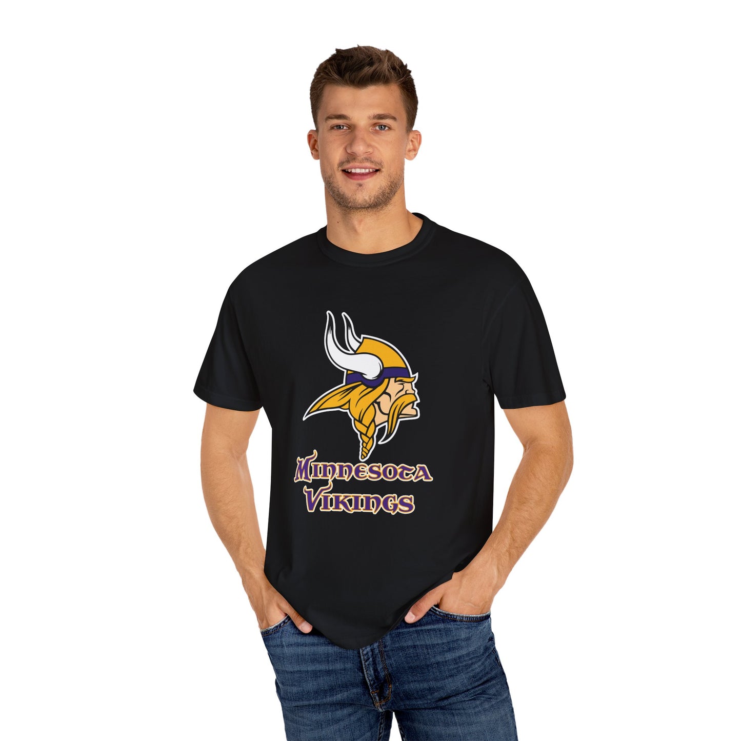 Minnesota Vikings Merchandise Garment-Dyed T-Shirt – Premium Cotton Tee for Customization