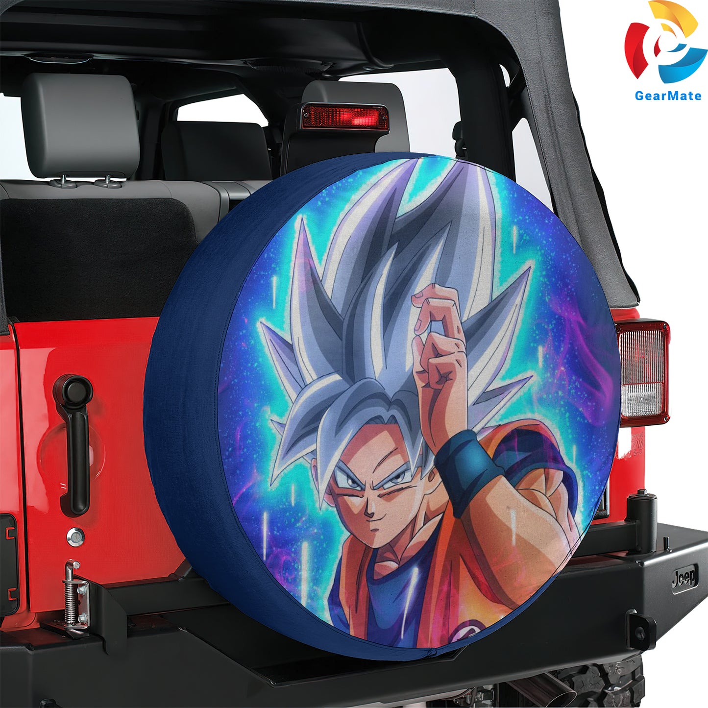 Dragon Ball Goku Super Saiyan Spare Tire Cover – Premium Waterproof UV-Resistant Protector