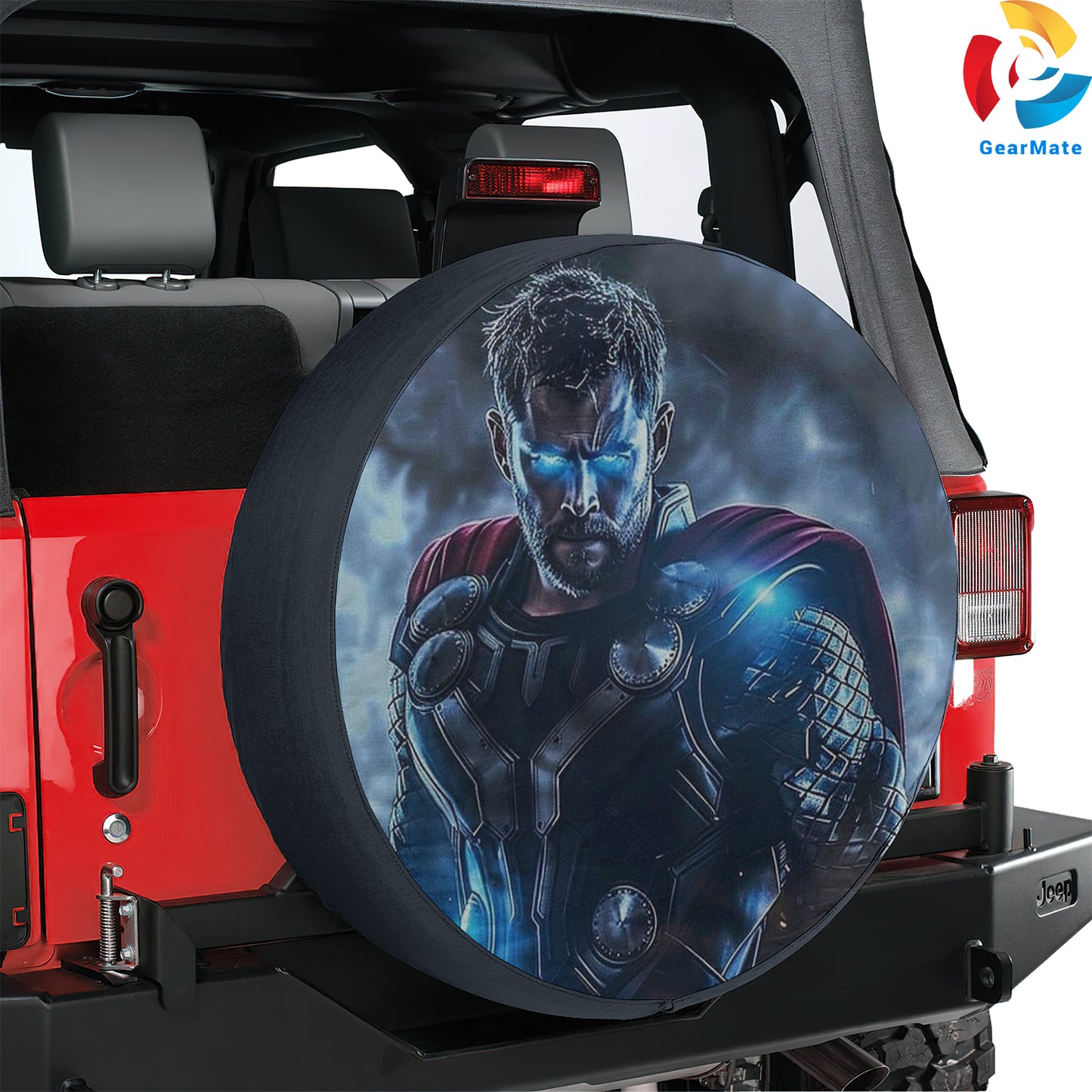 Thor God of Thunder Spare Tire Cover – Premium Waterproof UV Resistant Protector