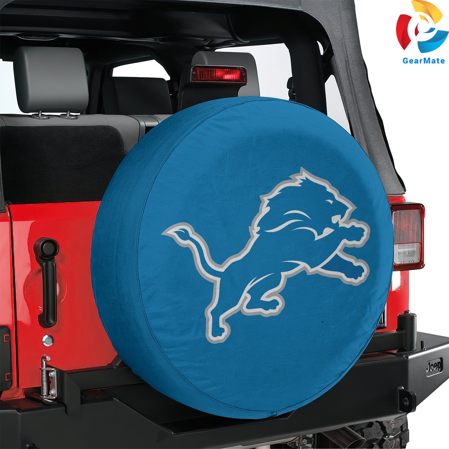 Detroit Lions Spare Tire Cover – Premium Waterproof UV-Resistant Protector