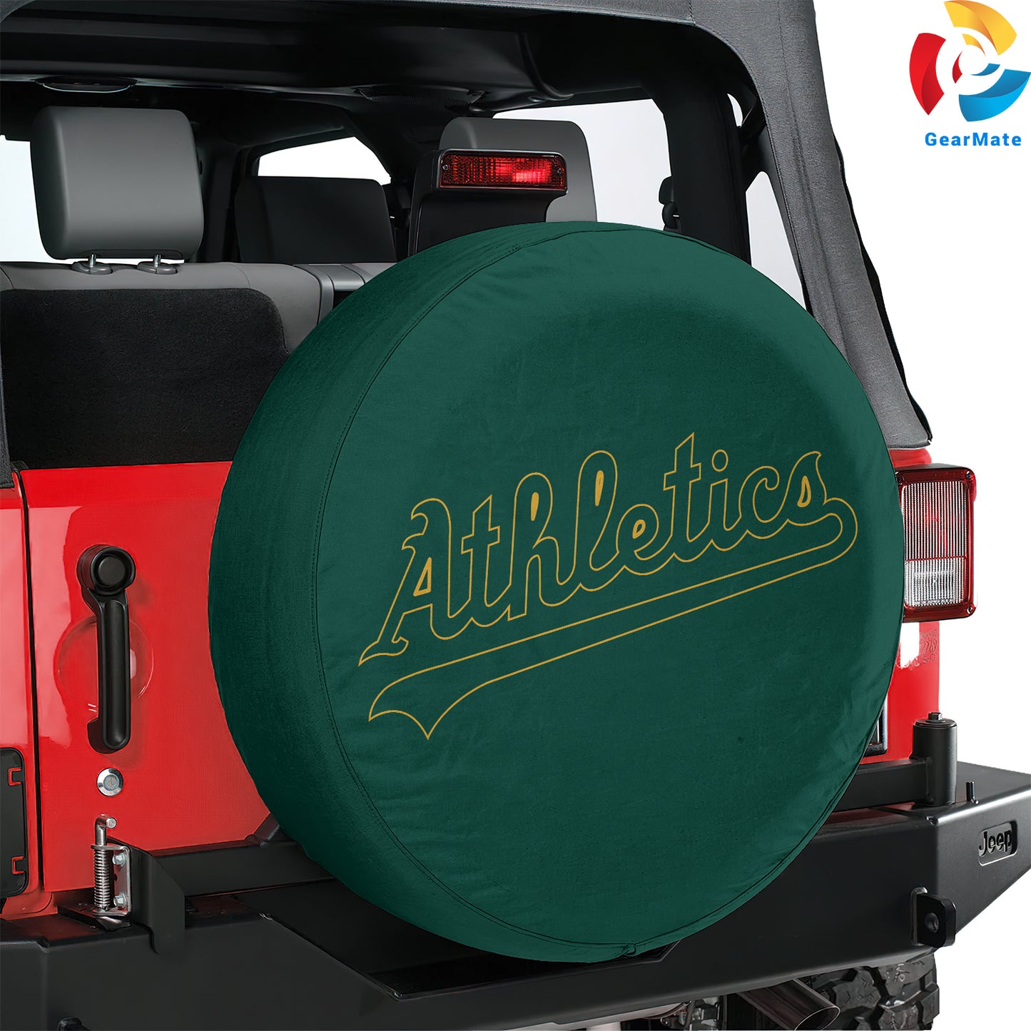 Oakland Athletics MLB Spare Tire Cover – Premium Waterproof UV-Resistant Protector