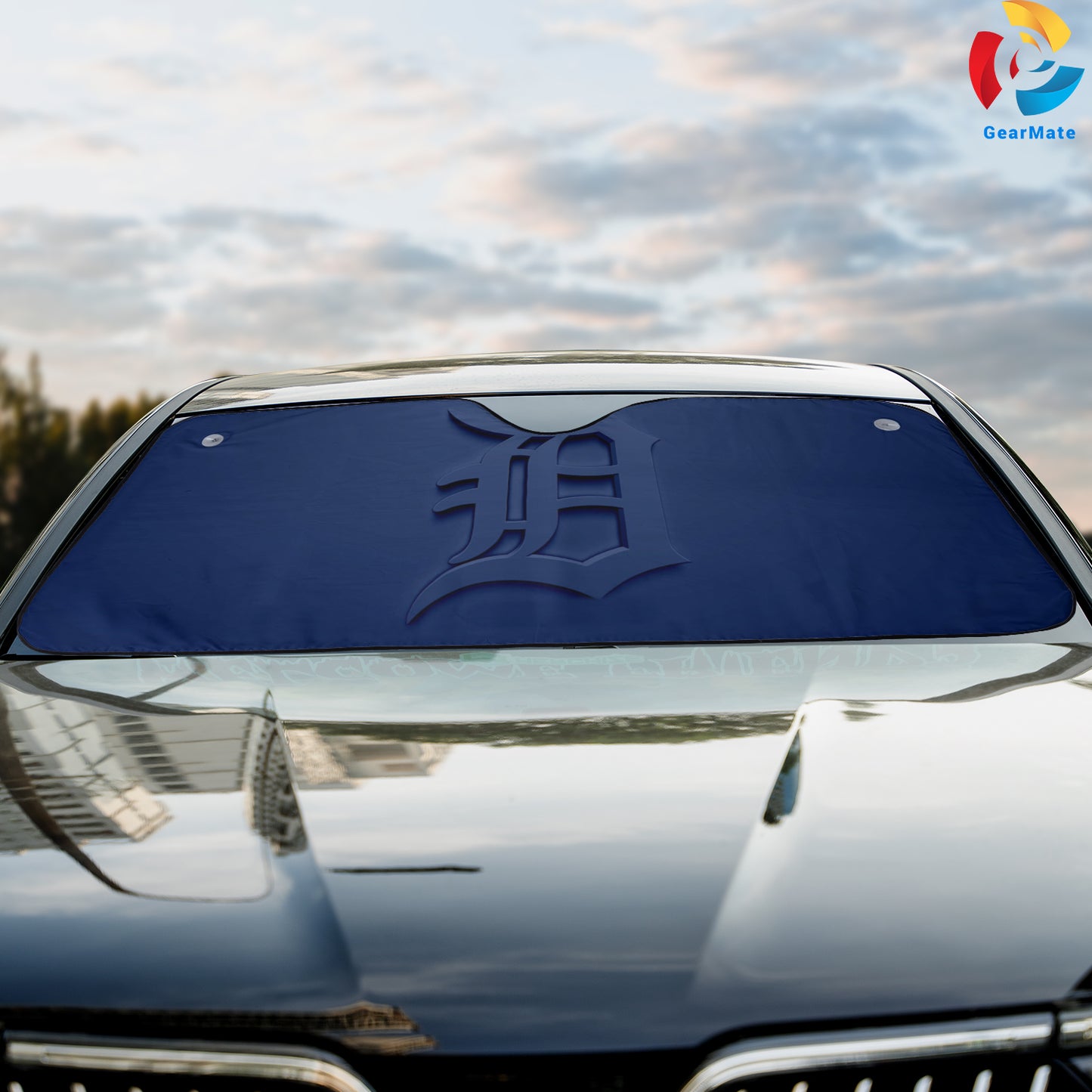 Detroit Tigers MLB Baseball Team Pride Reflective Car Sunshade – Premium Heat & UV Protection, Universal Fit