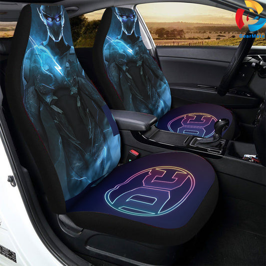 Black Flash DC Car Seat Covers – High Quality Graphic and Polar Fleece Protector Set