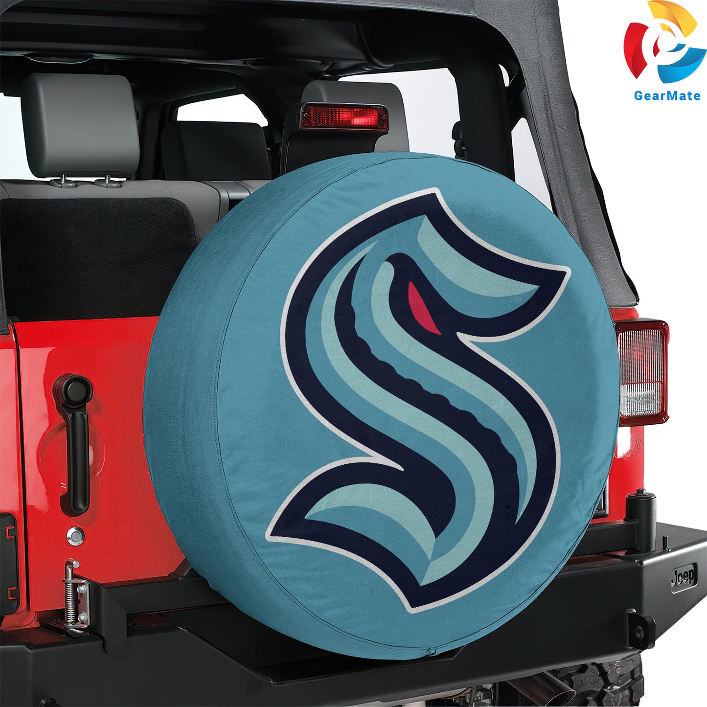 Seattle Kraken Hockey Season Spare Tire Cover – Premium Waterproof UV-Resistant Protector