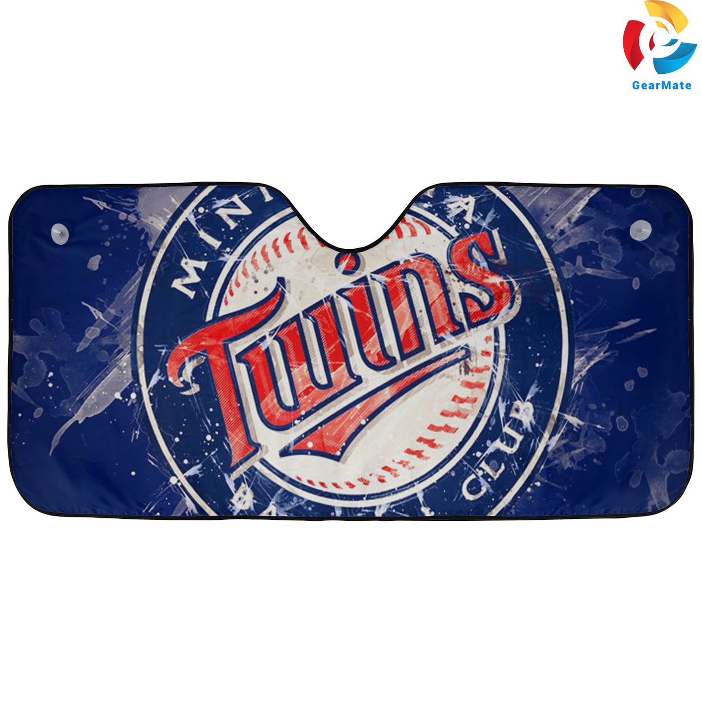 Minnesota Twins MLB Baseball Painting Style Reflective Car Sunshade – Premium Heat & UV Protection, Universal Fit