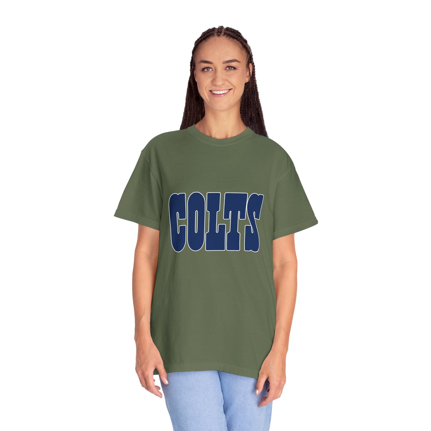 Indianapolis Colts Apparel Garment-Dyed T-Shirt – Premium Cotton Tee for Customization