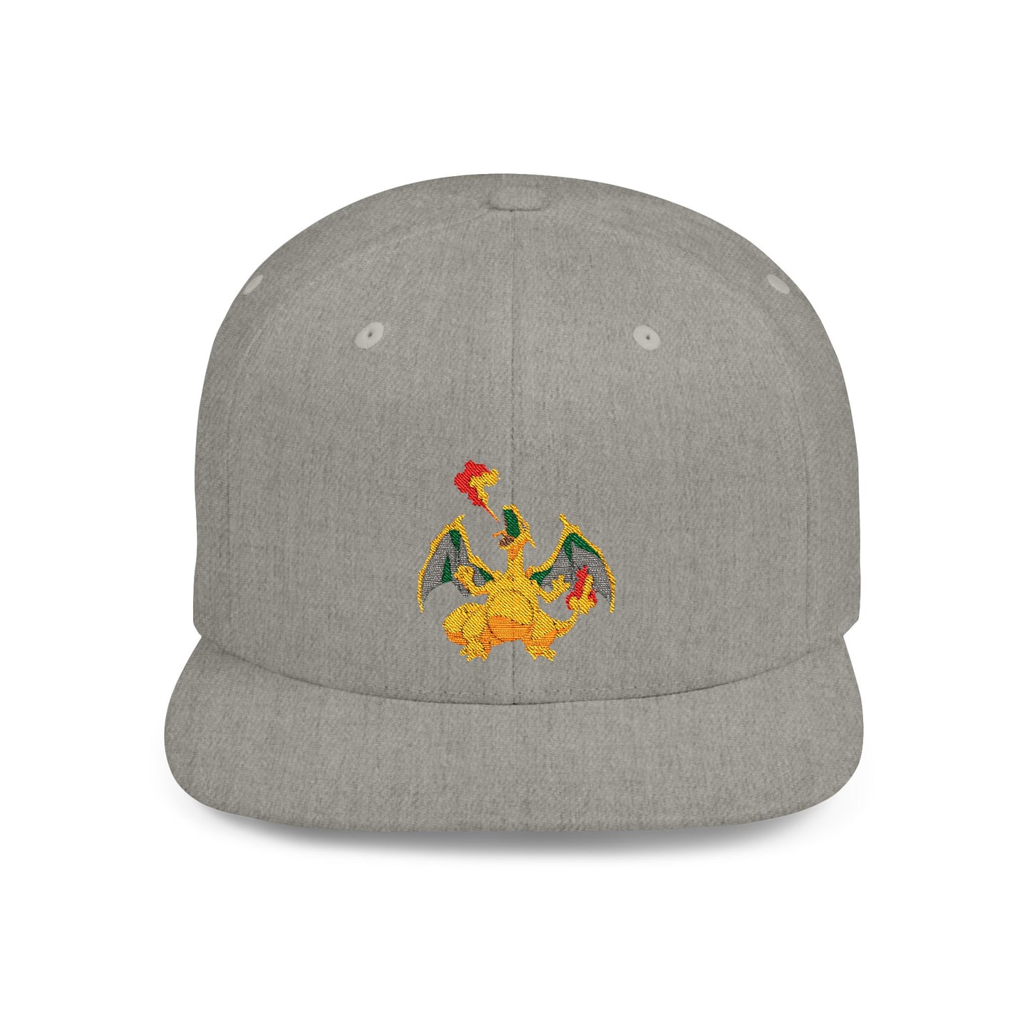 Charizard Pokemon Flat Bill Snapback – Lightweight, Custom Fit, Premium Quality