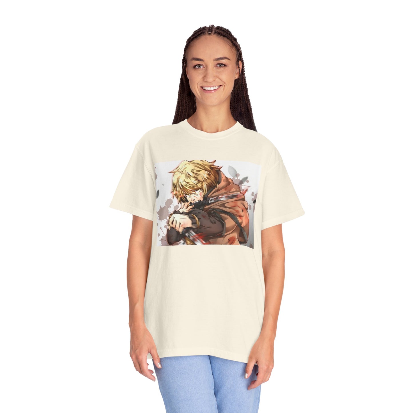 Vinland Saga Manga Garment-Dyed T-Shirt – Premium Cotton Tee for Customization