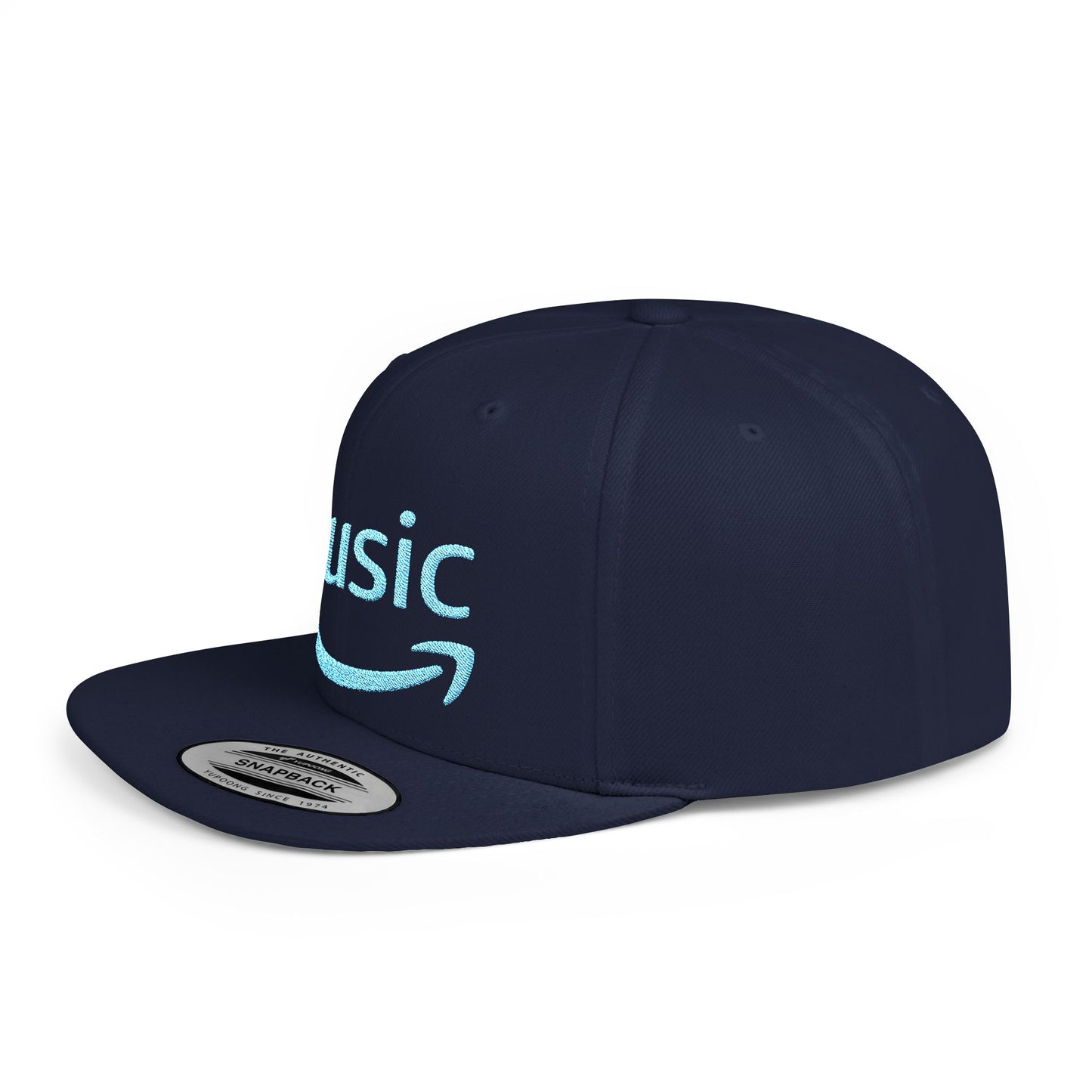 Amazon Music Flat Bill Snapback – Lightweight, Custom Fit, Premium Quality