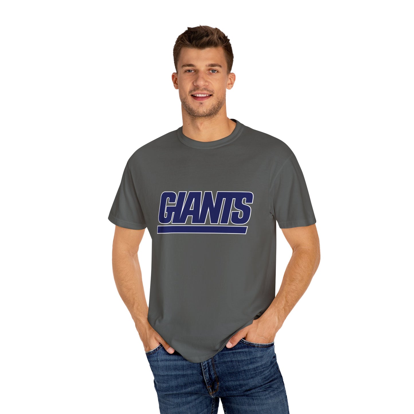 New York Giants Gear Garment-Dyed T-Shirt – Premium Cotton Tee for Customization