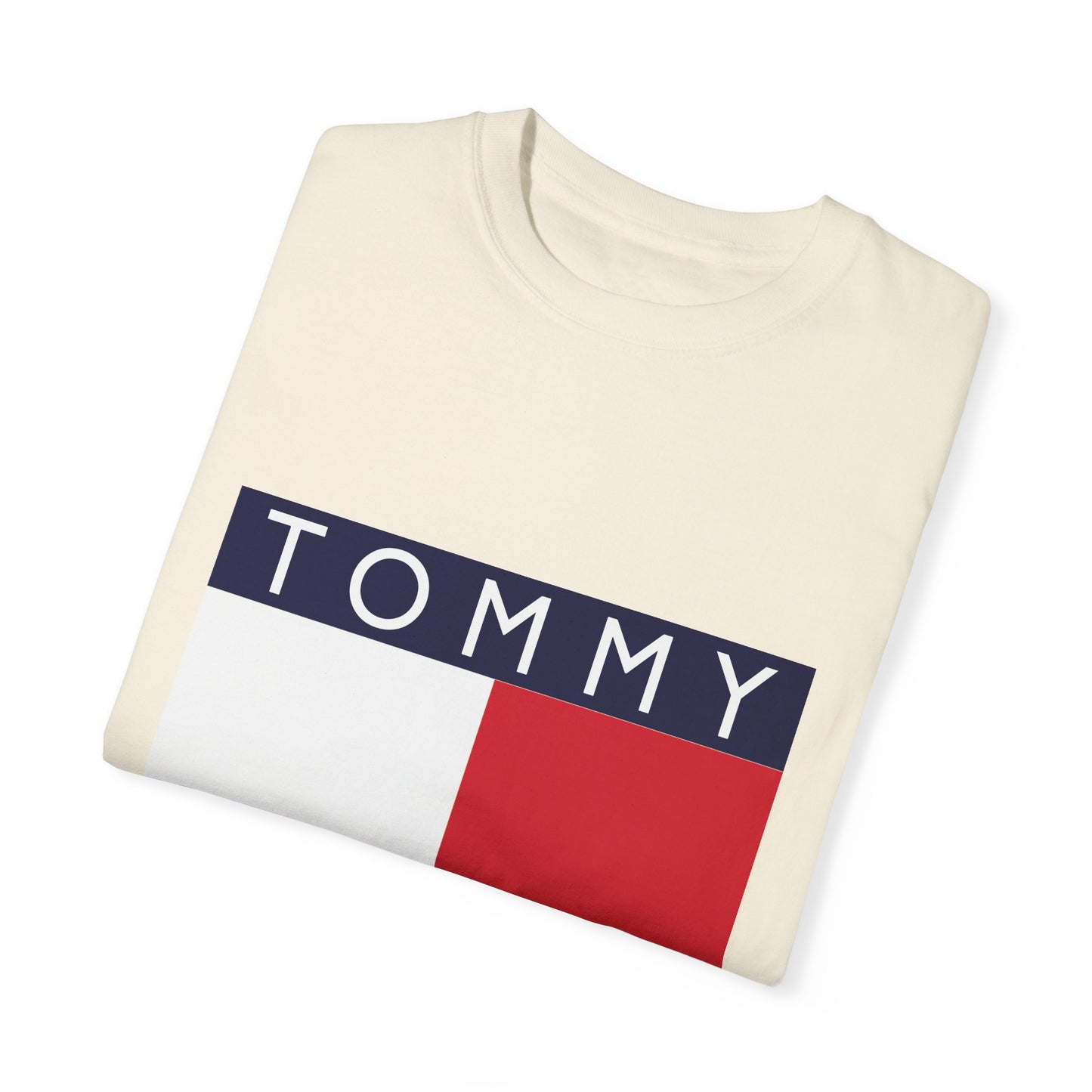 Tommy Hilfiger Garment-Dyed T-Shirt – Premium Cotton Tee for Customization