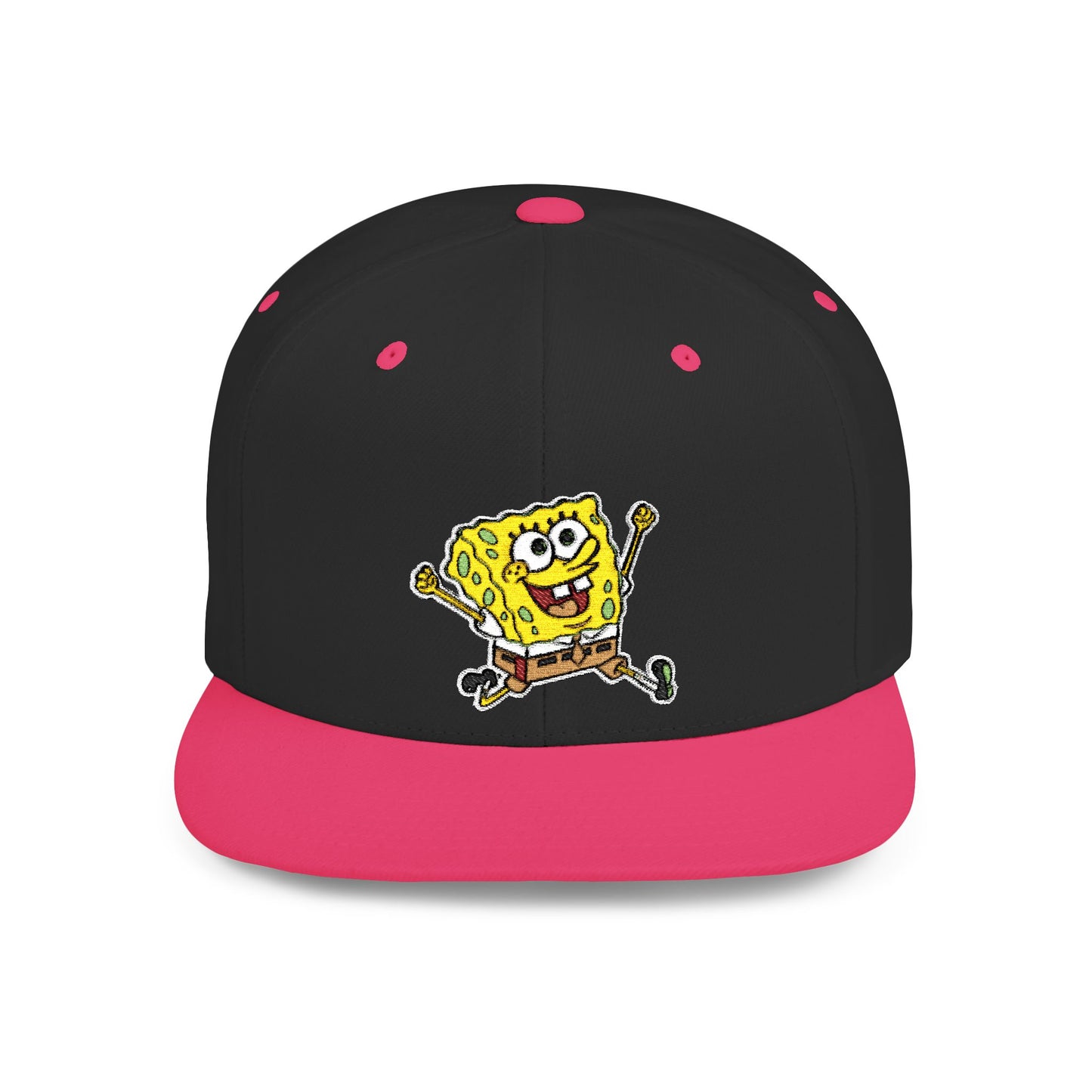 SpongeBob SquarePants Himself Flat Bill Snapback – Lightweight, Custom Fit, Premium Quality