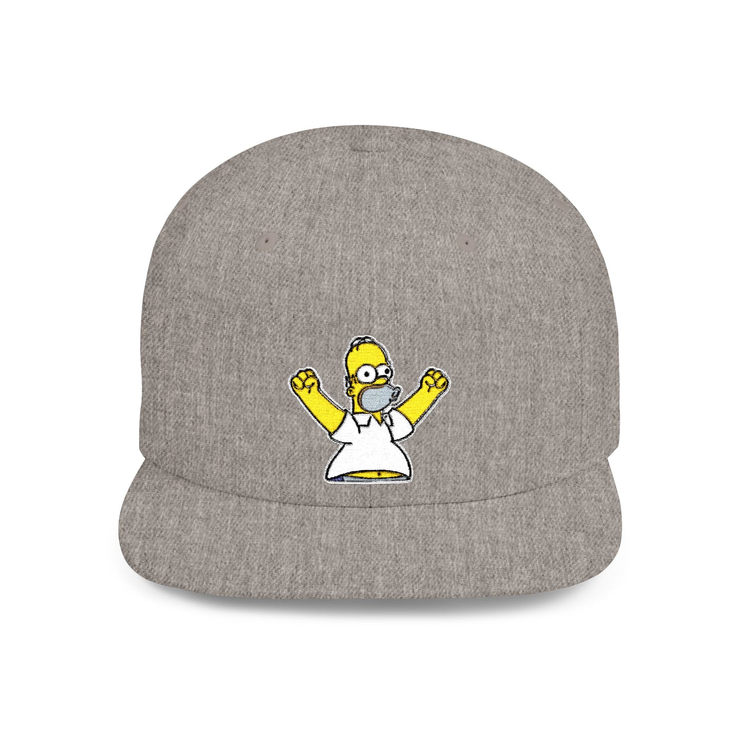 Homer Simpson Flat Bill Snapback – Lightweight, Custom Fit, Premium Quality