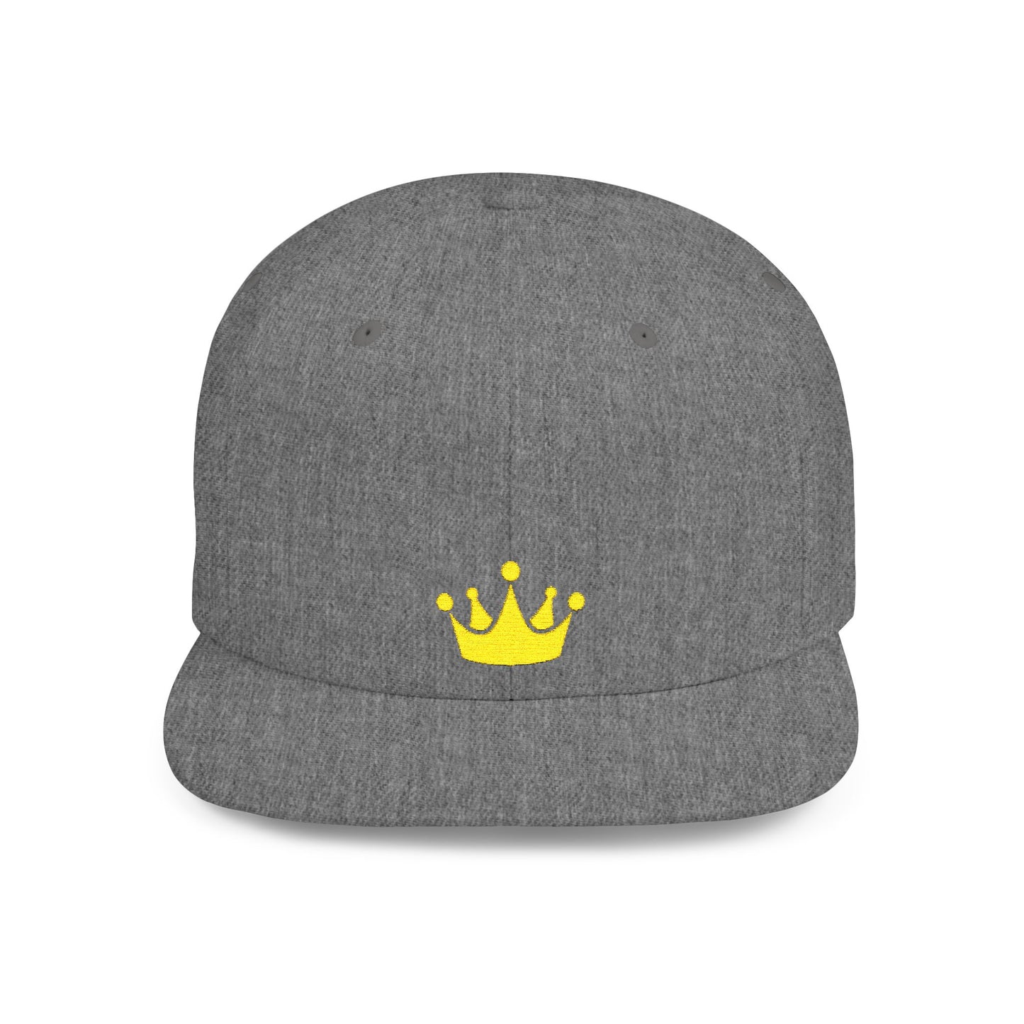 Icons Embroidered Crown Flat Bill Snapback – Lightweight, Custom Fit, Premium Quality