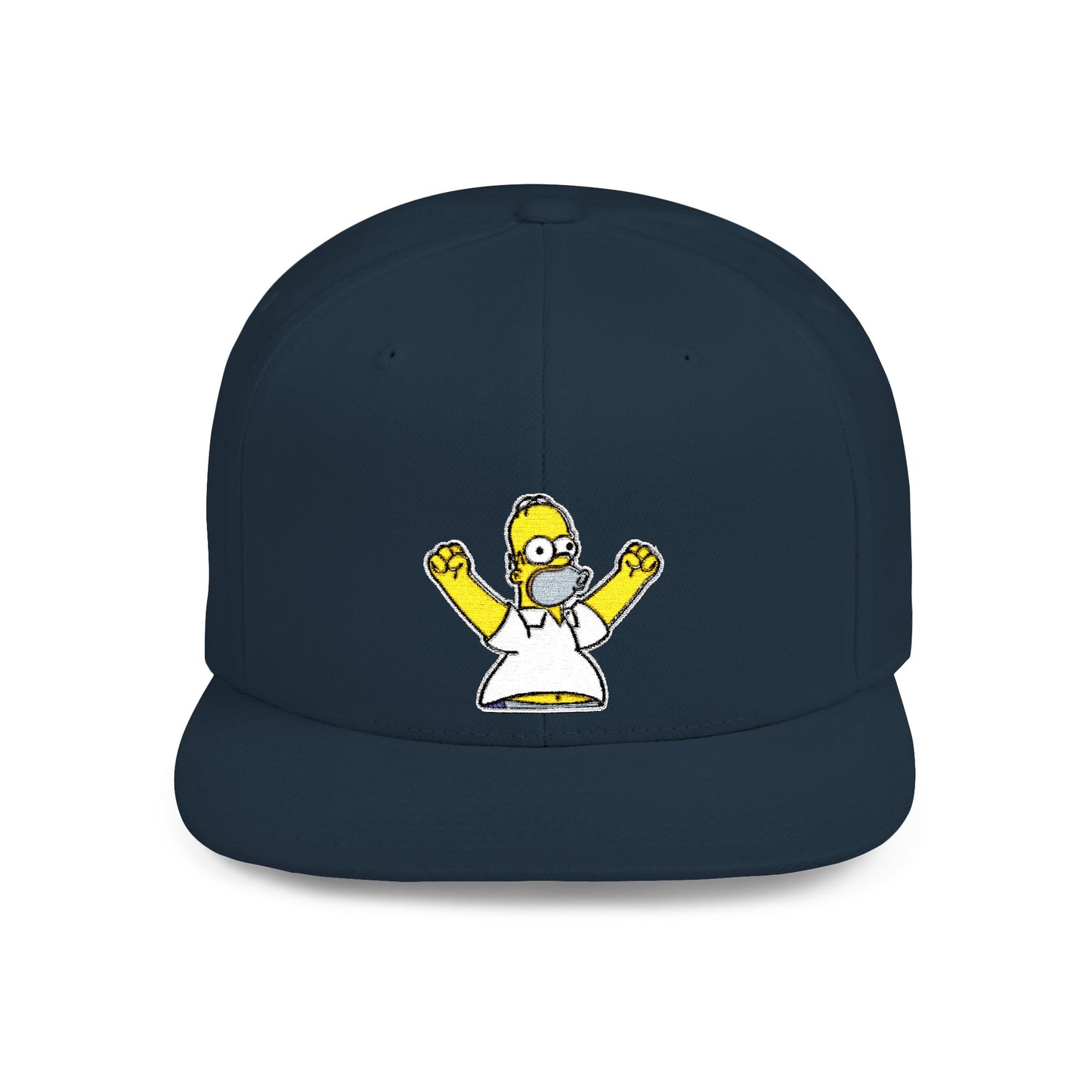 Homer Simpson Flat Bill Snapback – Lightweight, Custom Fit, Premium Quality