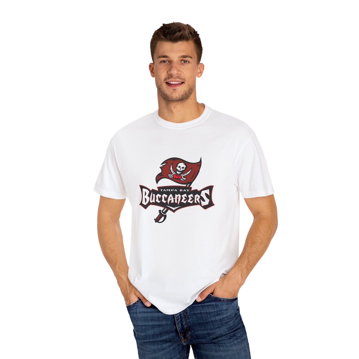 Tampa Bay Buccaneers Merchandise Garment-Dyed T-Shirt – Premium Cotton Tee for Customization