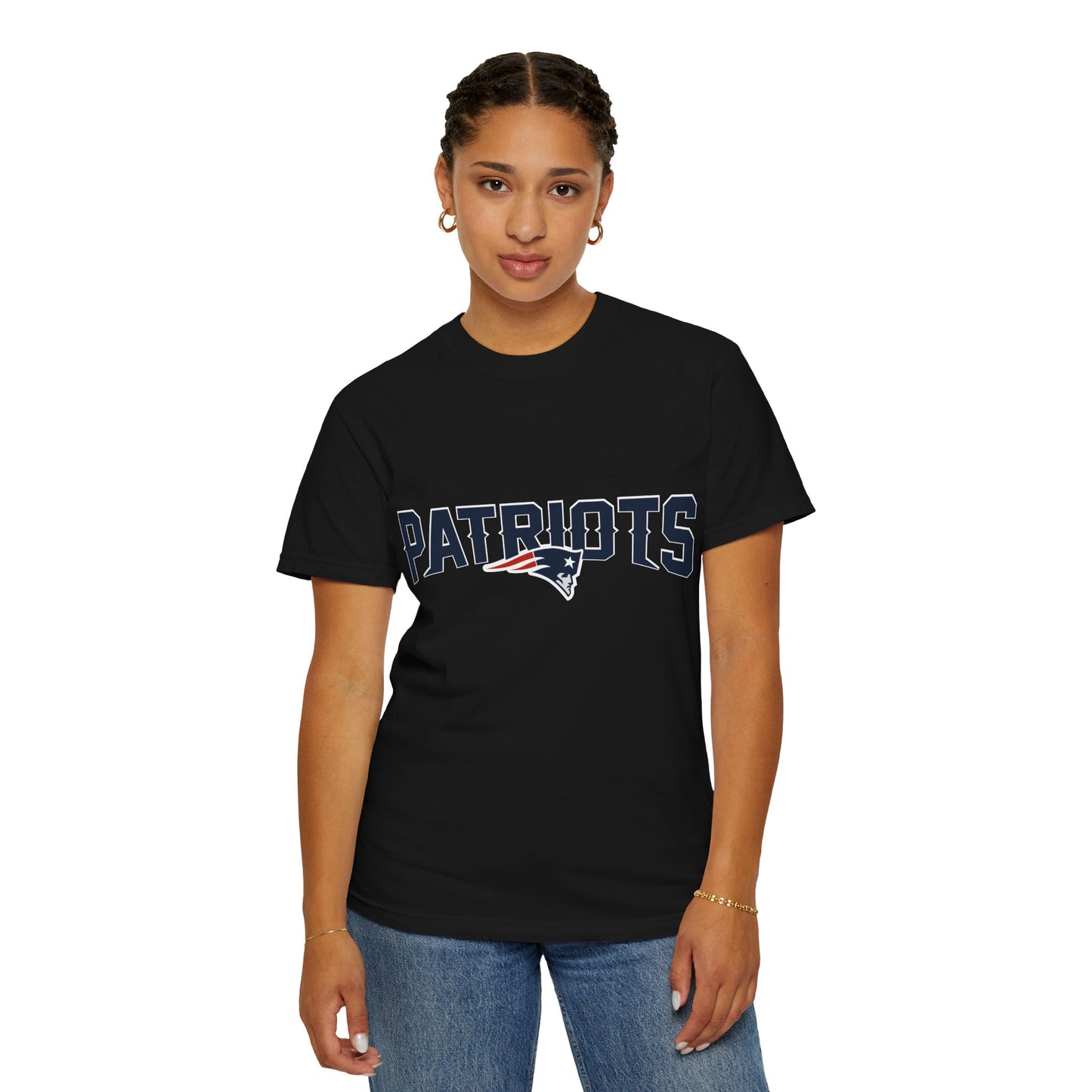 New England Patriots Football Merchandise Garment-Dyed T-Shirt – Premium Cotton Tee for Customization