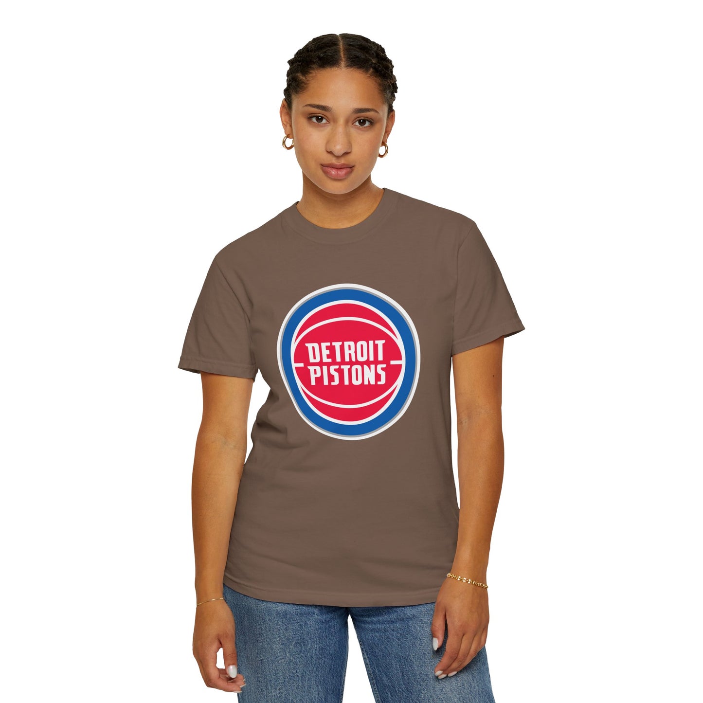 Detroit Pistons Built Different Garment-Dyed T-Shirt – Premium Cotton Tee for Customization