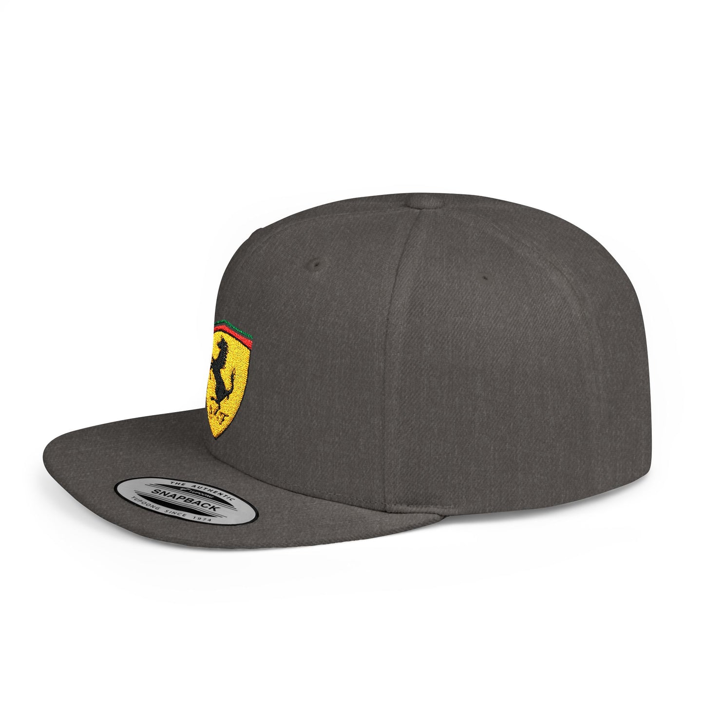 Ferrari Auto Flat Bill Snapback – Lightweight, Custom Fit, Premium Quality