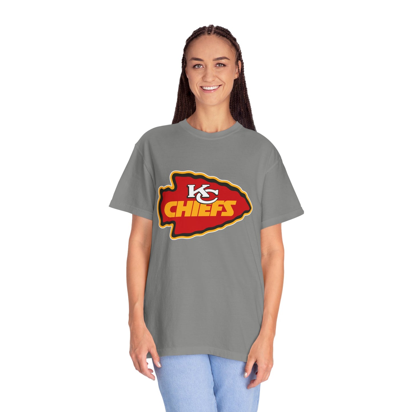 Kansas City Chiefs Apparel Garment-Dyed T-Shirt – Premium Cotton Tee for Customization