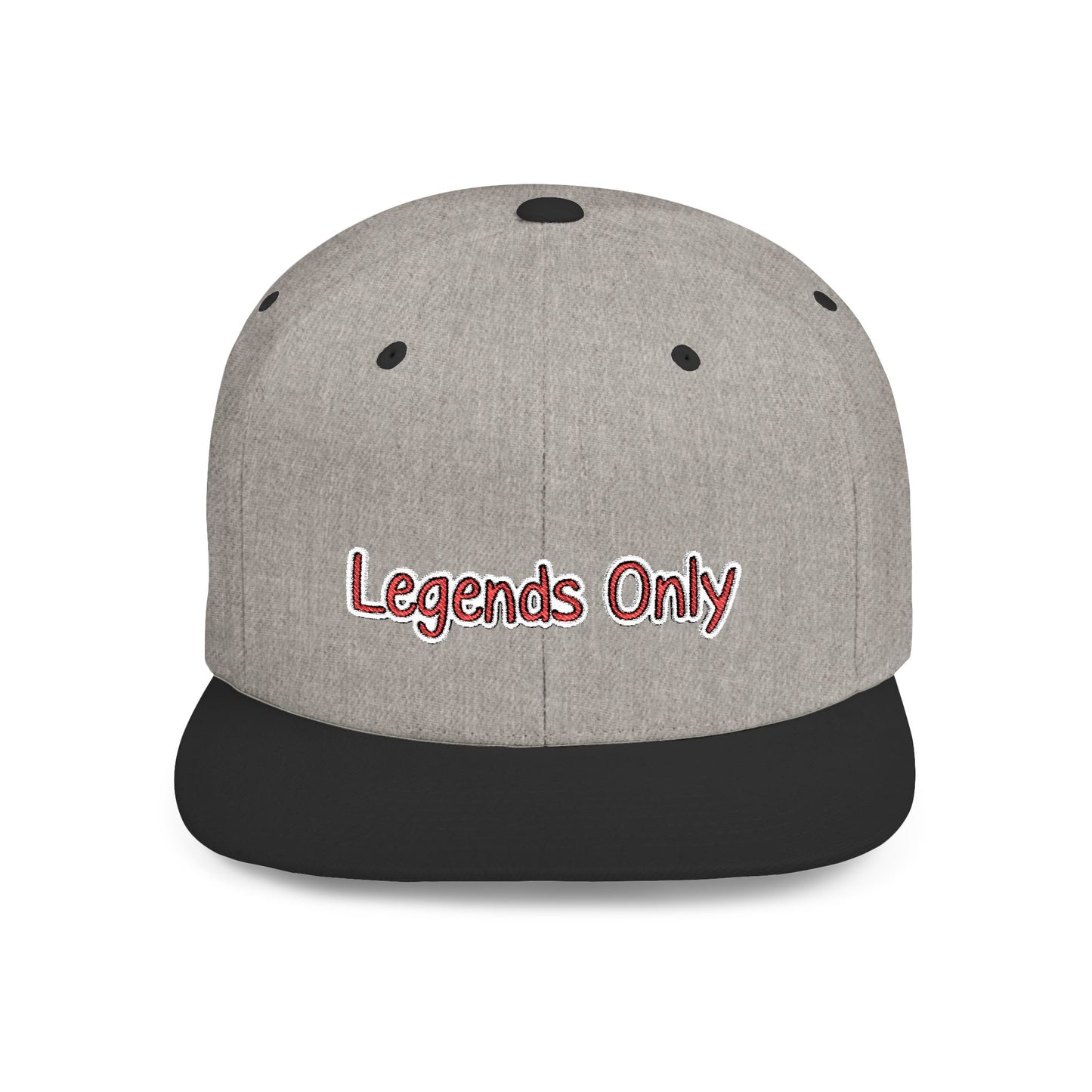Text Legends Only Flat Bill Snapback – Lightweight, Custom Fit, Premium Quality
