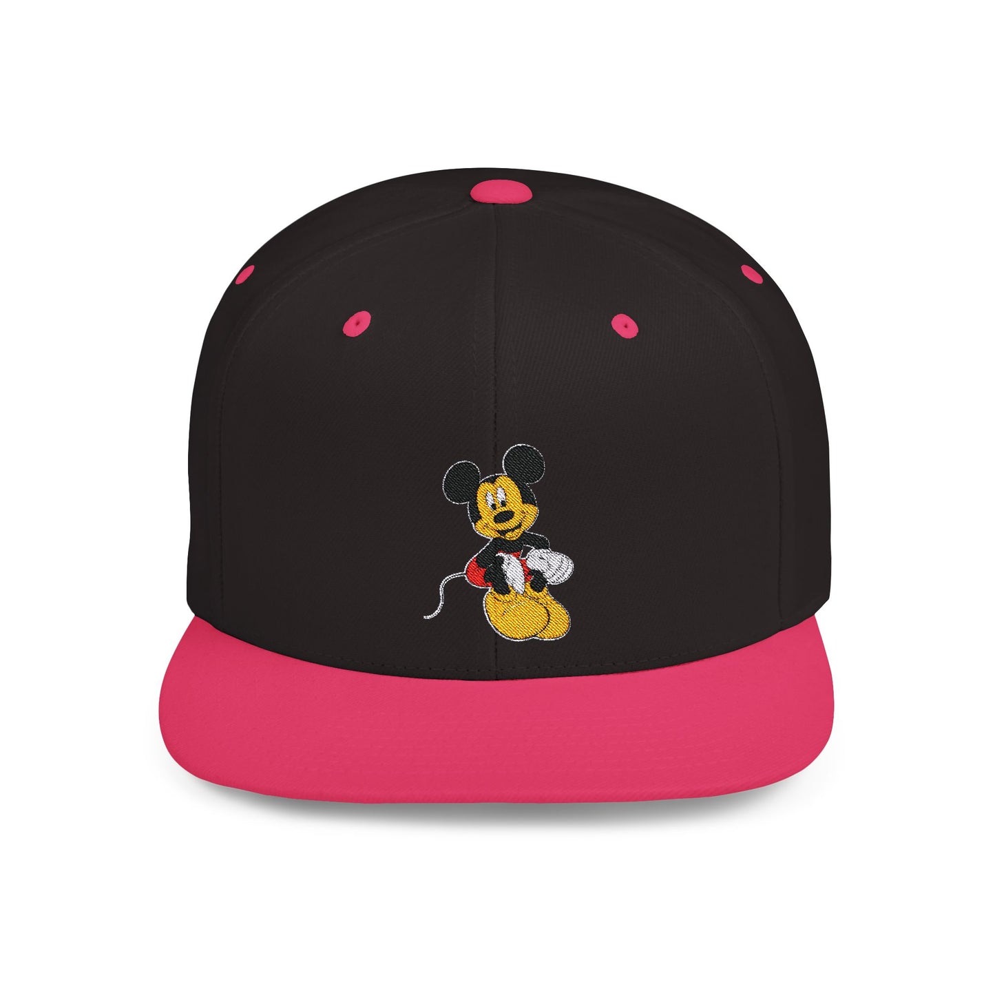 Mickey Mouse Smiling Disney Flat Bill Snapback – Lightweight, Custom Fit, Premium Quality