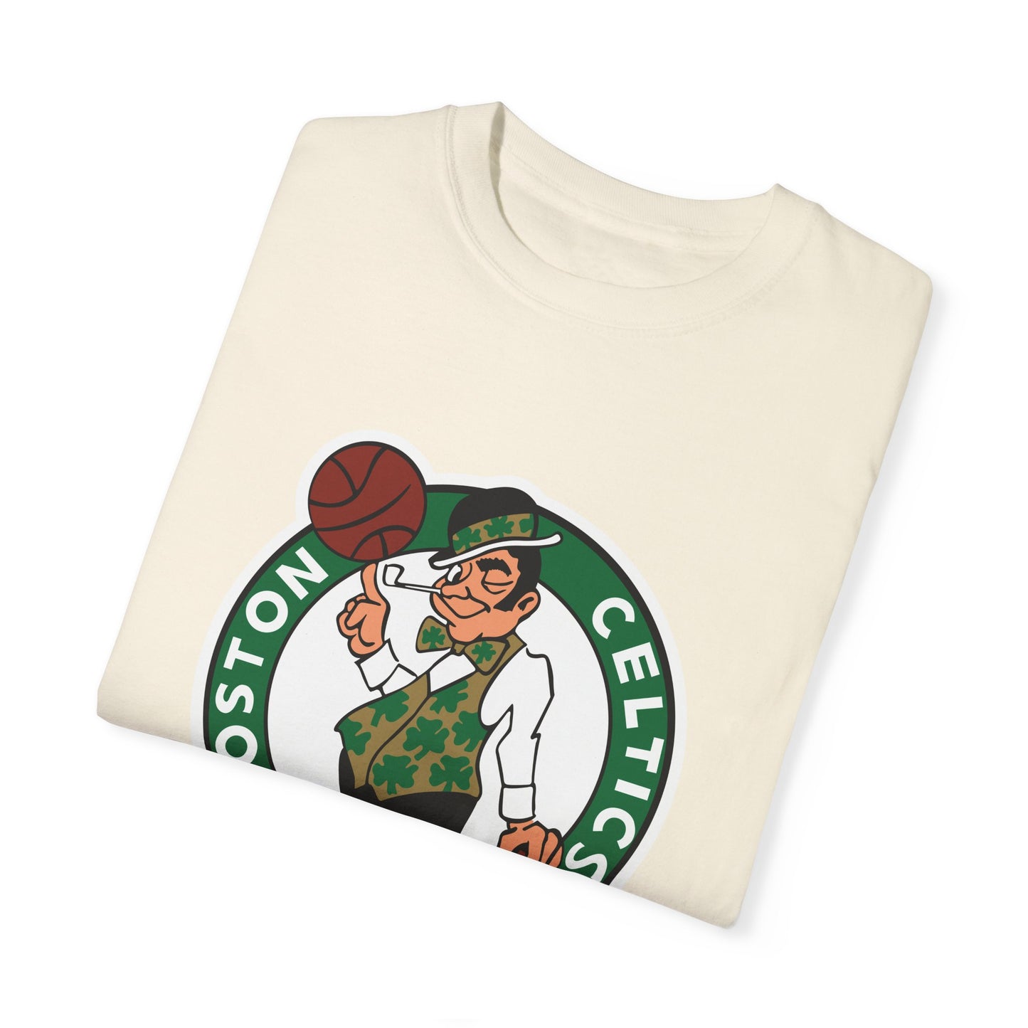 Boston Celtics Street Ball Style Garment-Dyed T-Shirt – Premium Cotton Tee for Customization