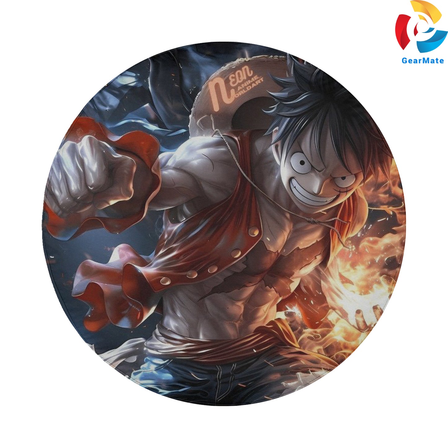 One Piece Monkey D Luffy Pirate King Spare Tire Cover – Premium Waterproof UV-Resistant Protector