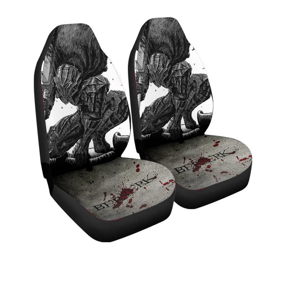 Berserk Manga Car Seat Covers – High Quality Graphic and Polar Fleece Protector Set