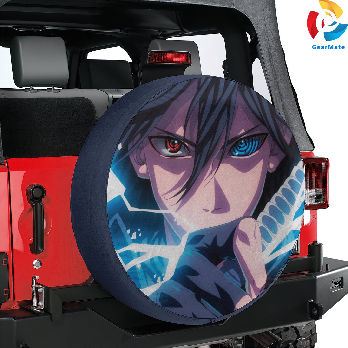 Sasuke Uchiha Spare Tire Cover – Premium Waterproof UV Resistant Protector